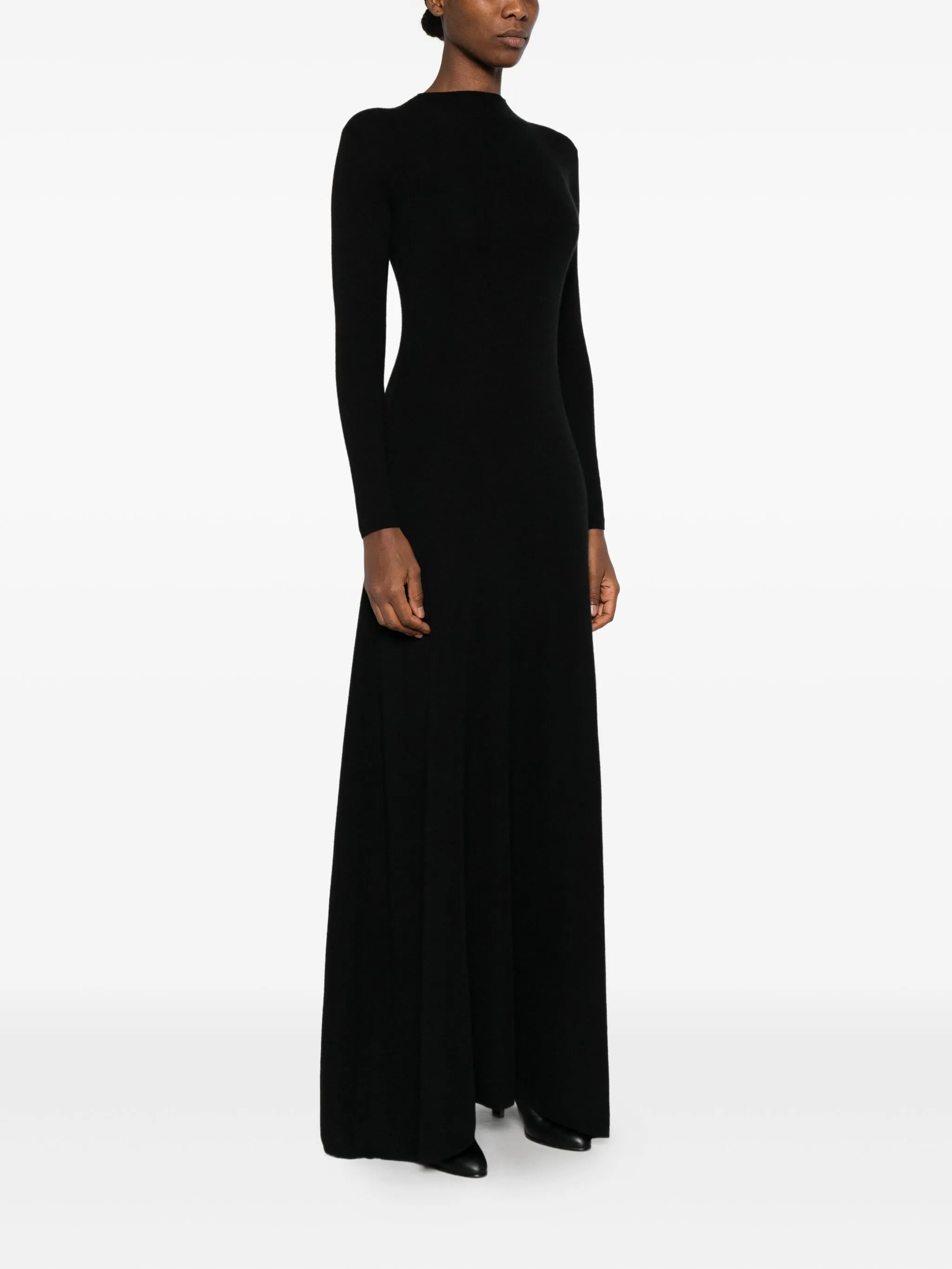 long-sleeve maxi dress