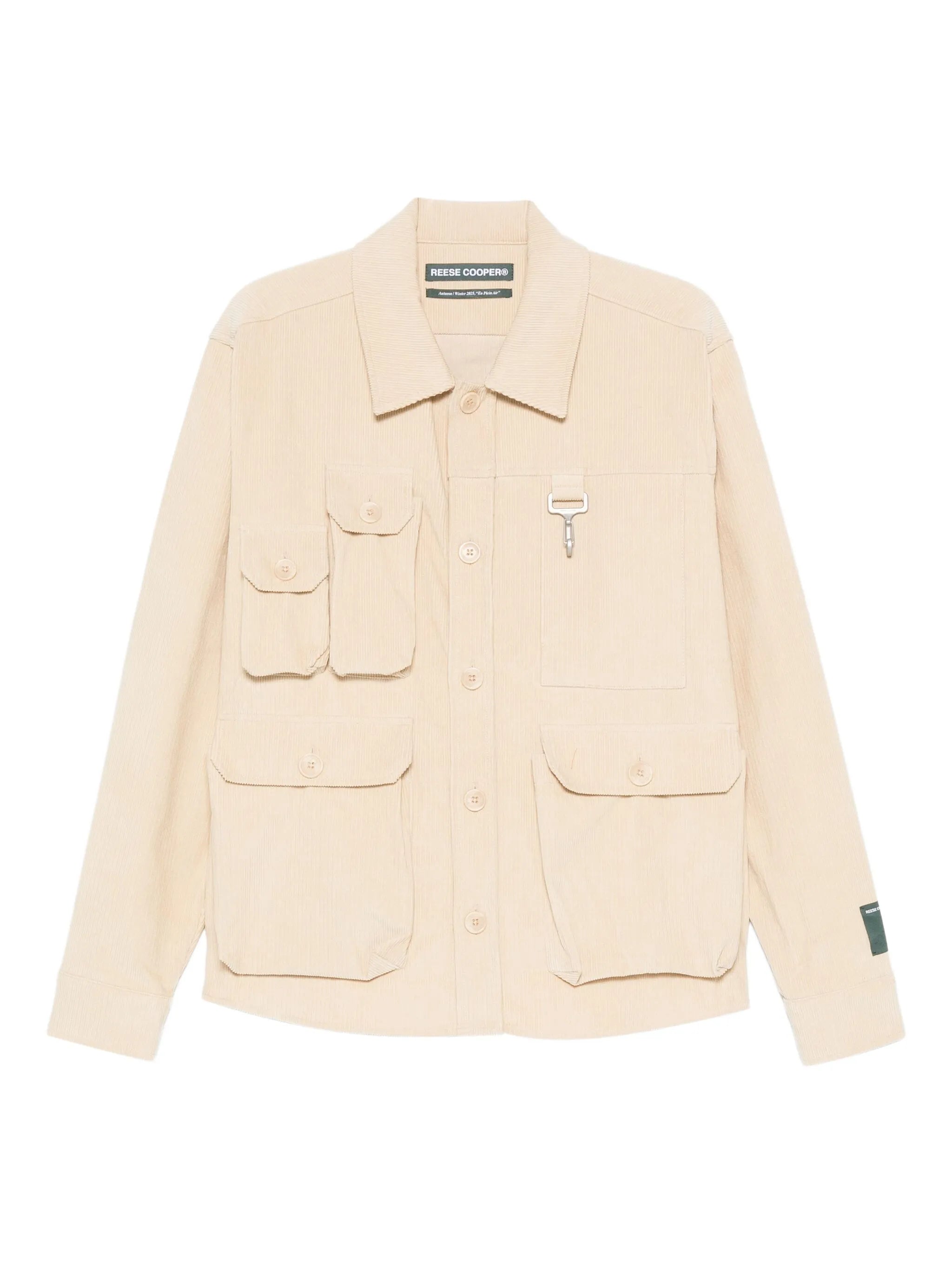 multi-pocket corduroy shirt jacket