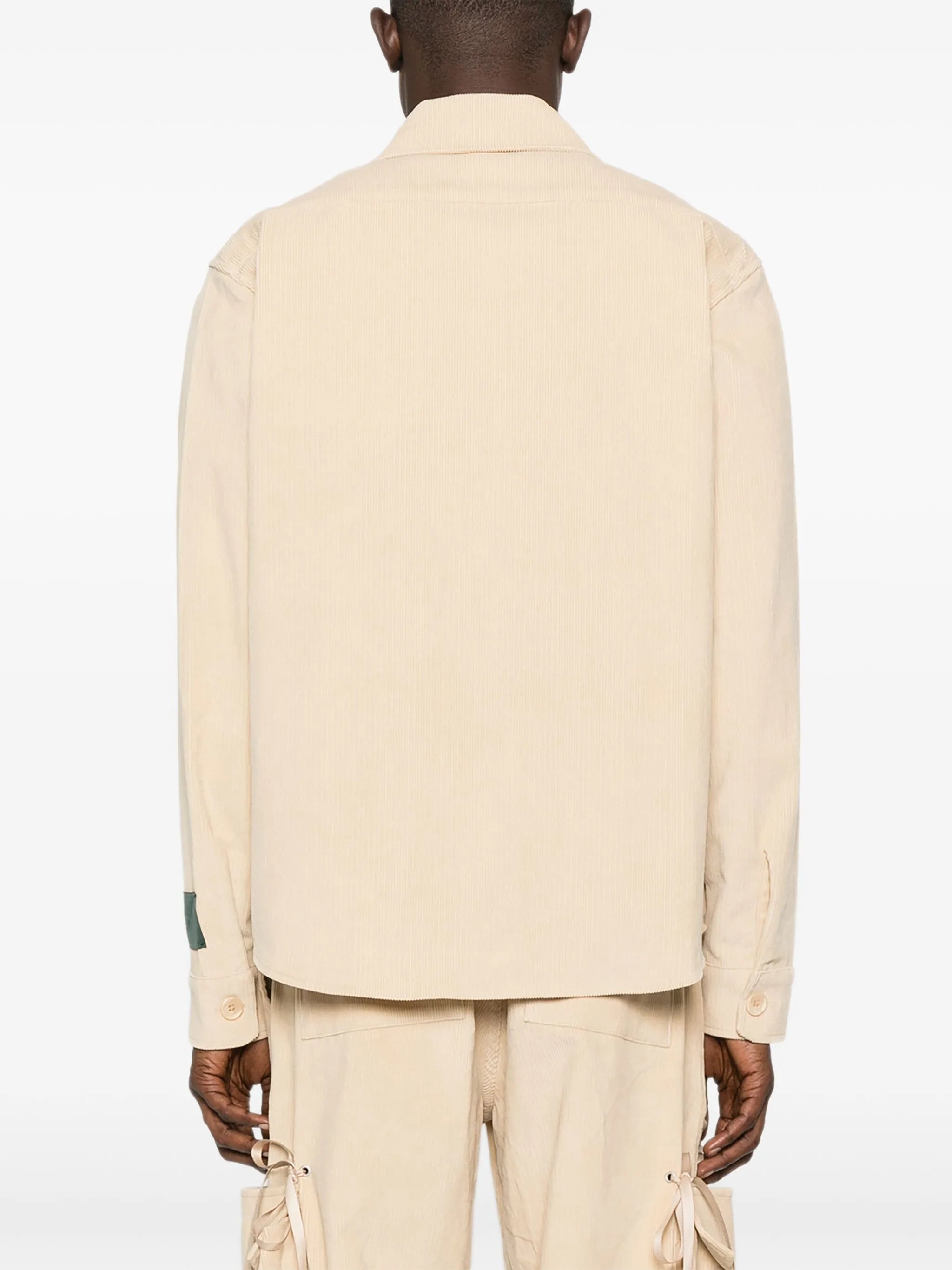 multi-pocket corduroy shirt jacket