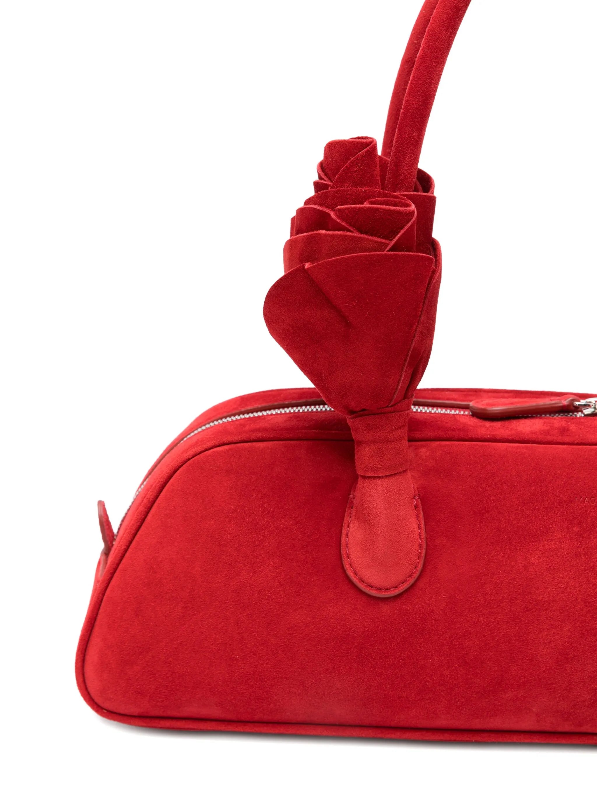 Brigitte Trapeze suede tote bag