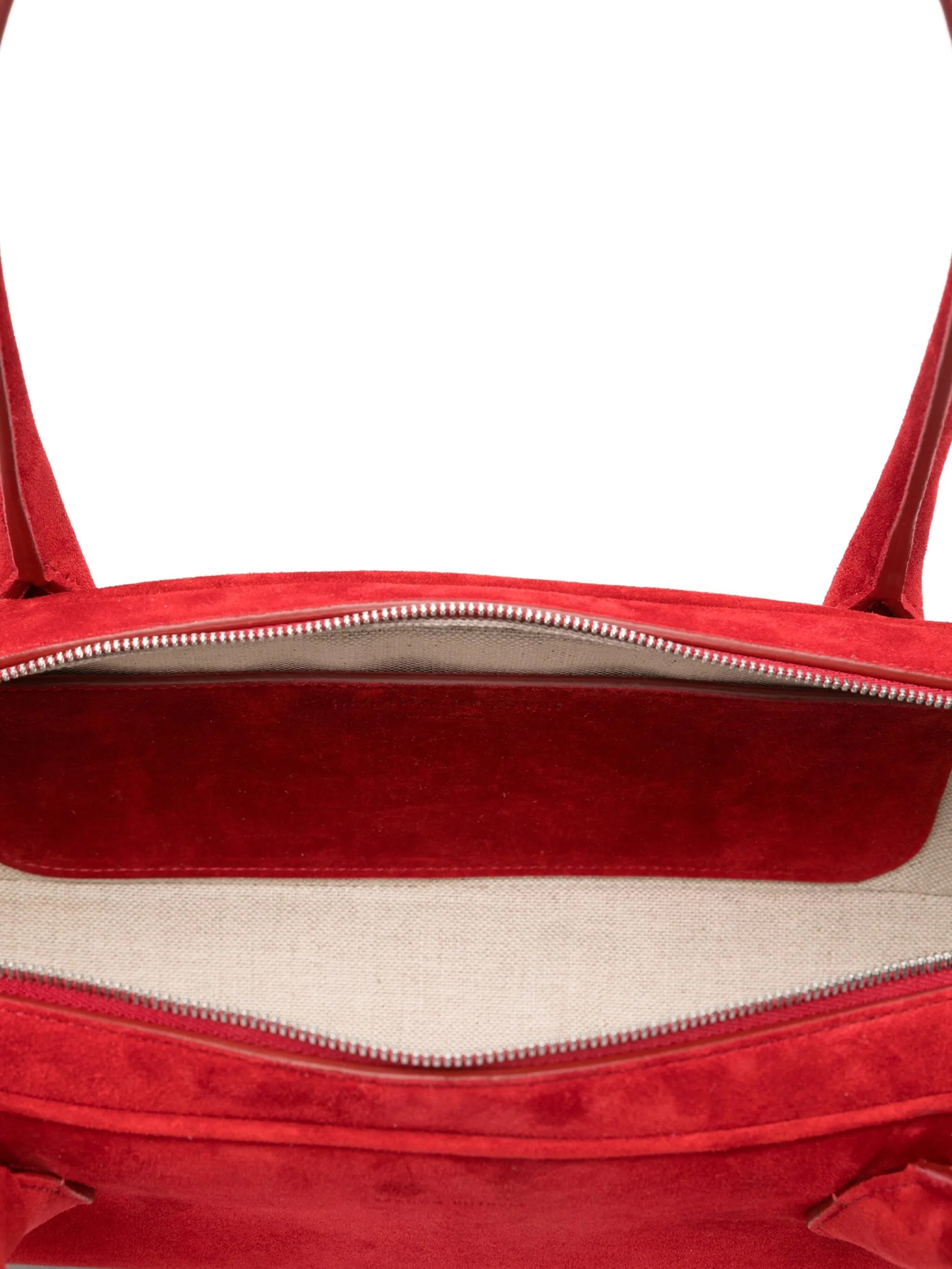 Brigitte Trapeze suede tote bag