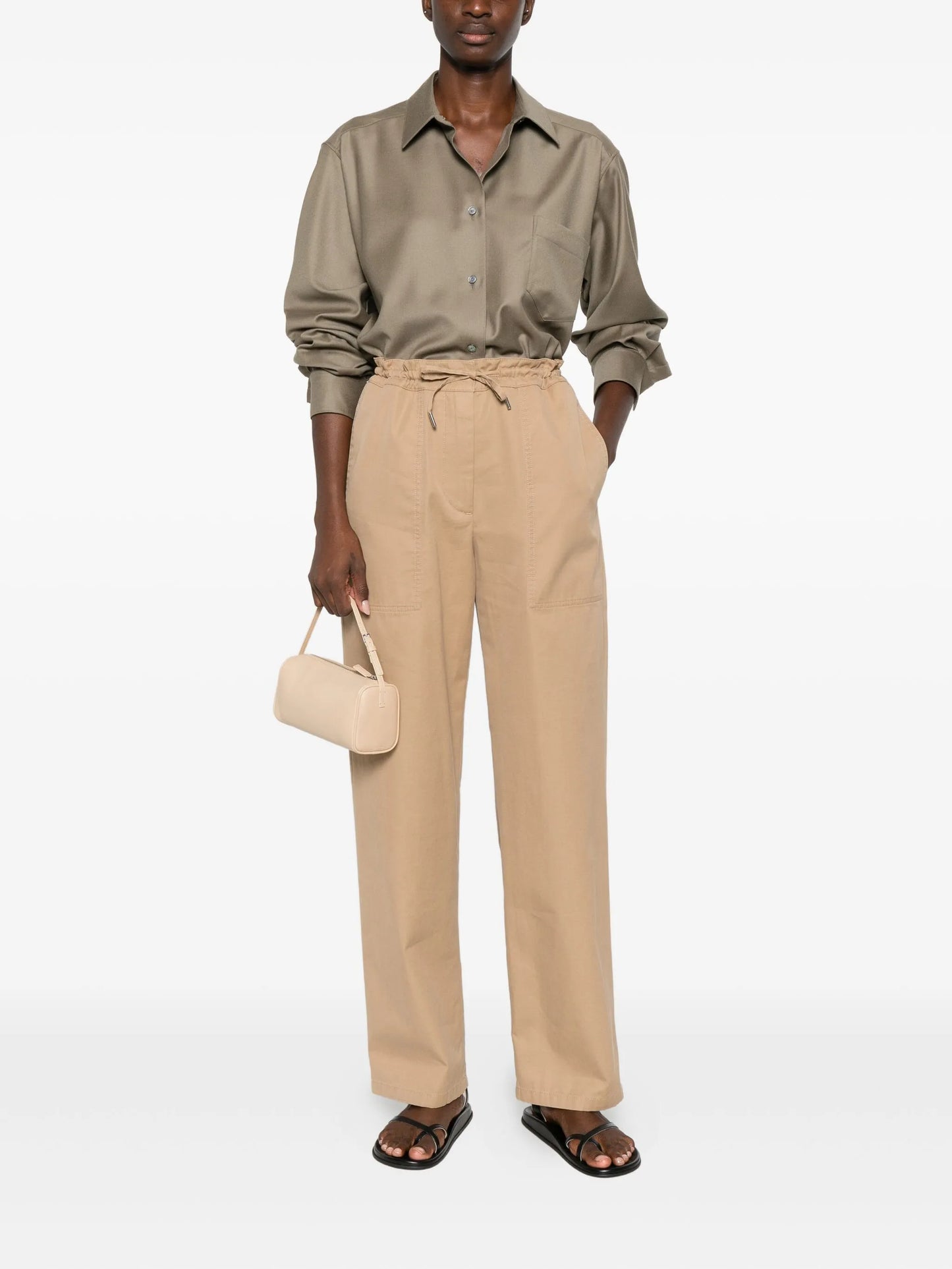 Mende drawstring-waist trousers