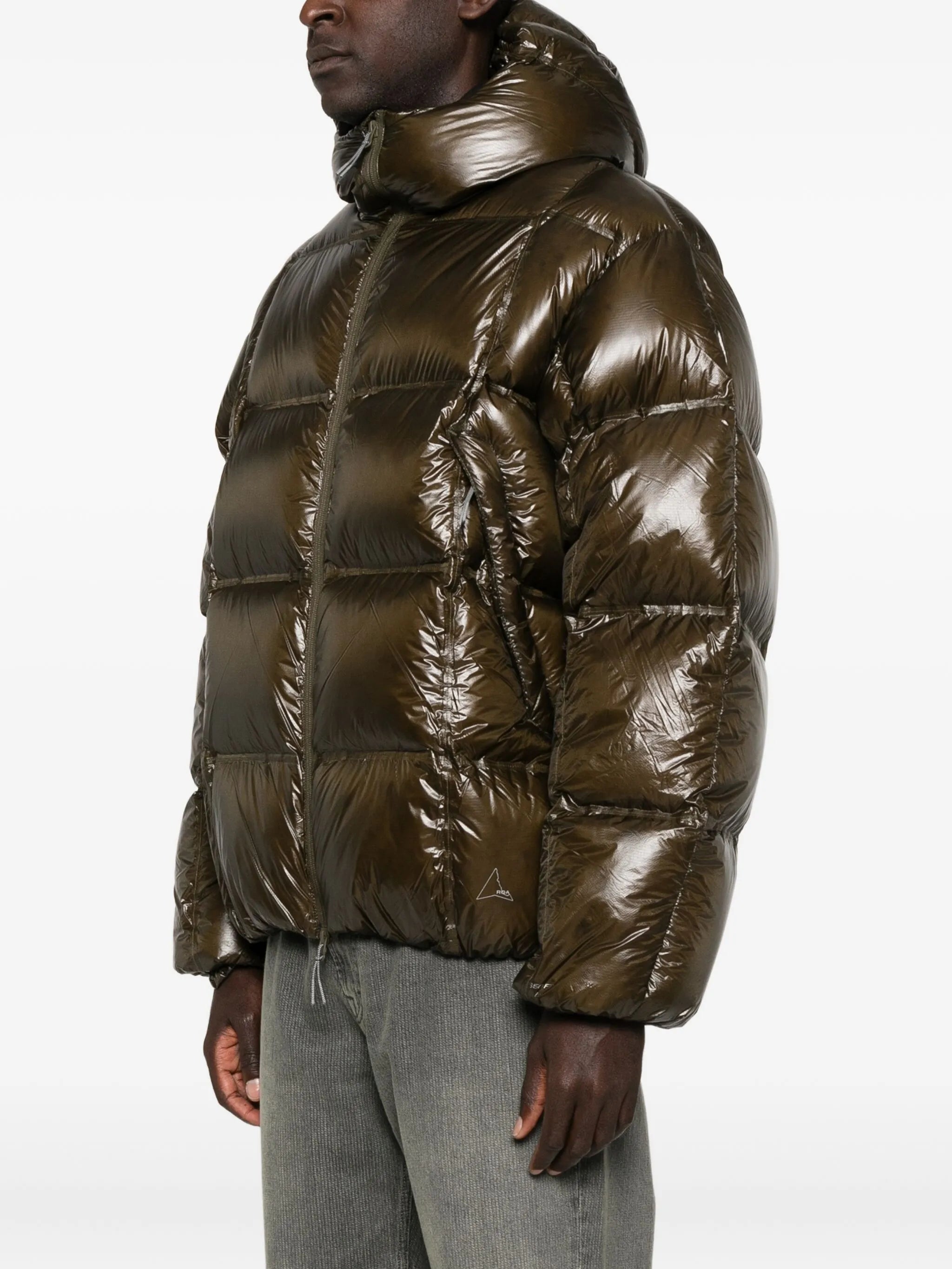 hooded quilted jacket