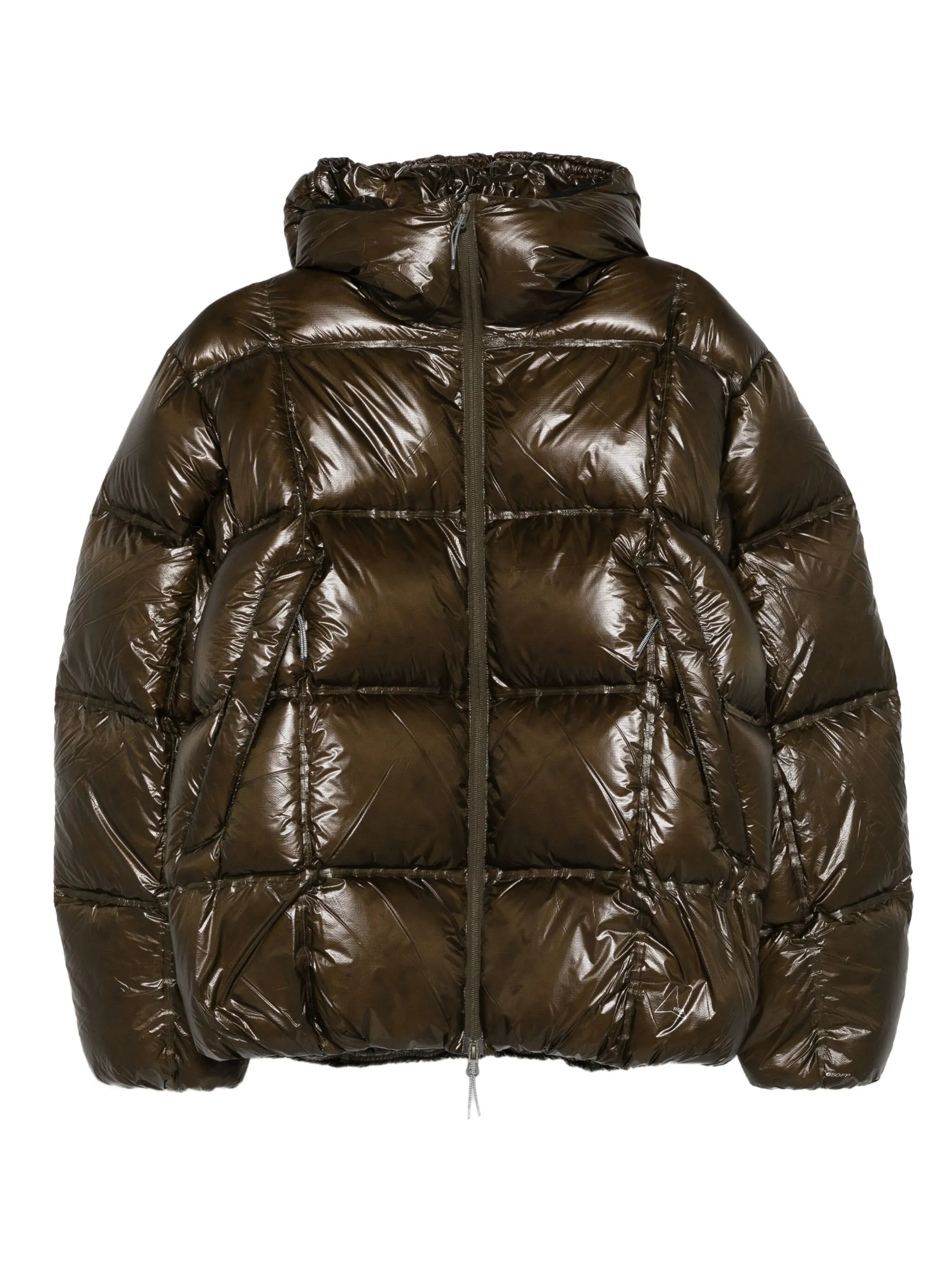 hooded quilted jacket