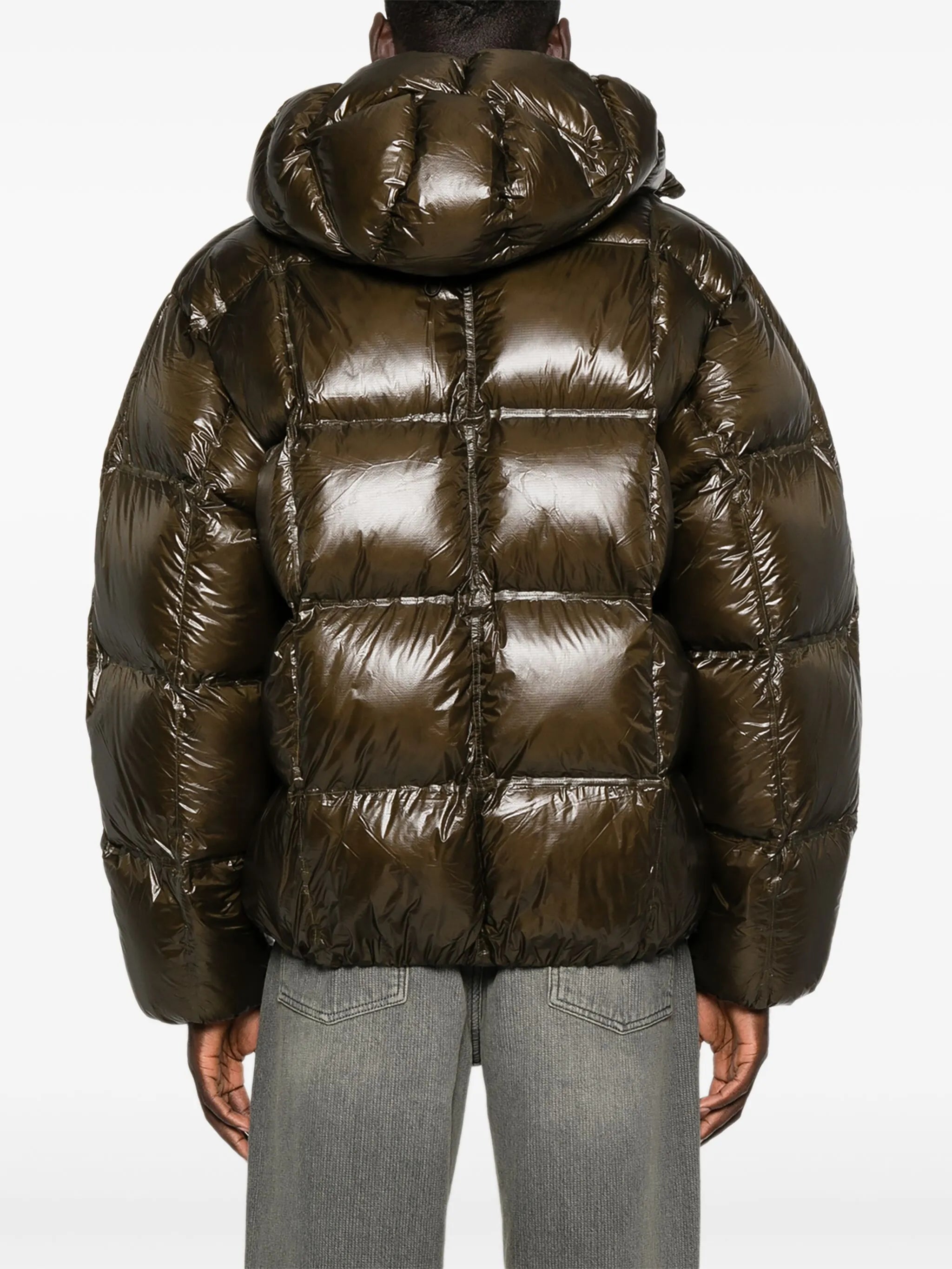 hooded quilted jacket