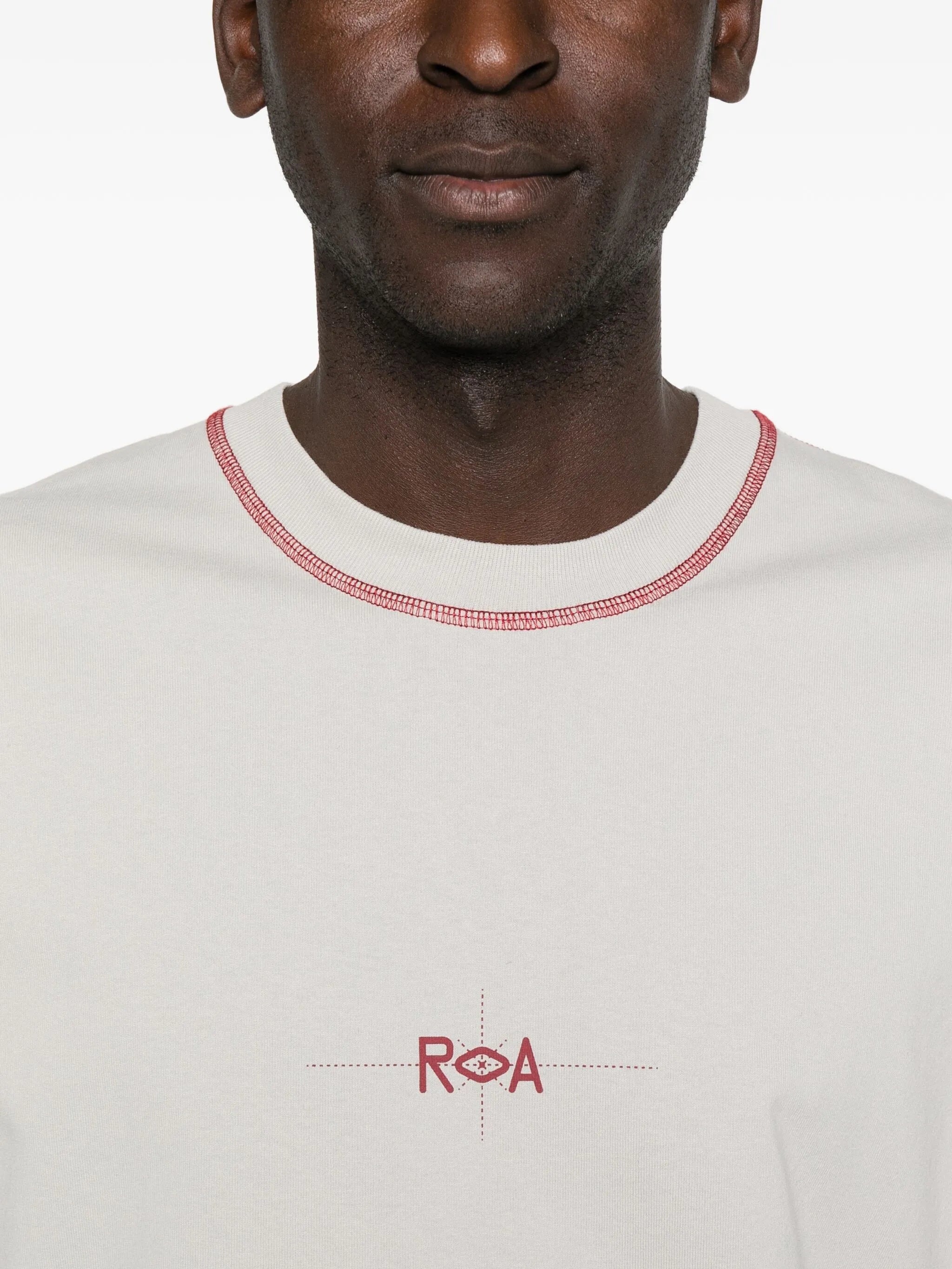 stitch-detail long-sleeve T-shirt