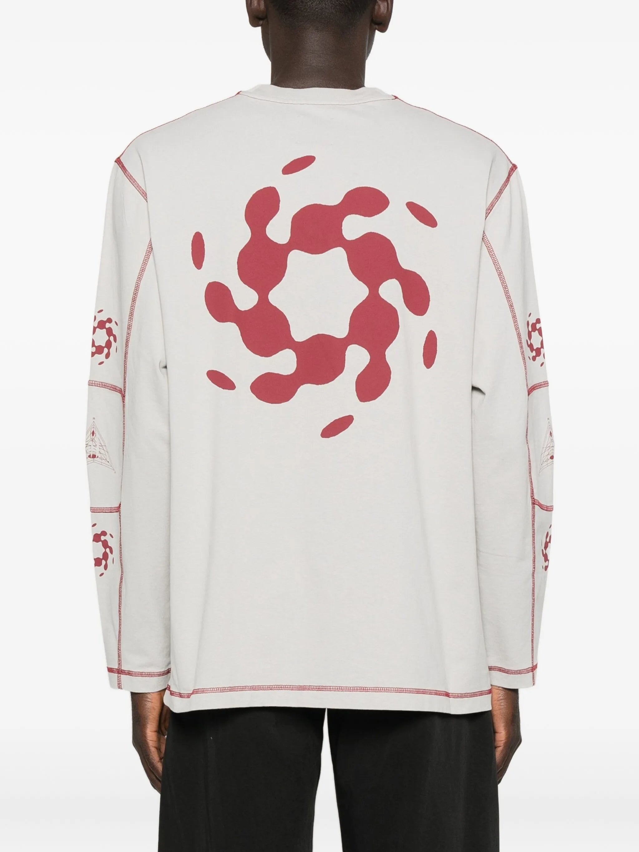 stitch-detail long-sleeve T-shirt