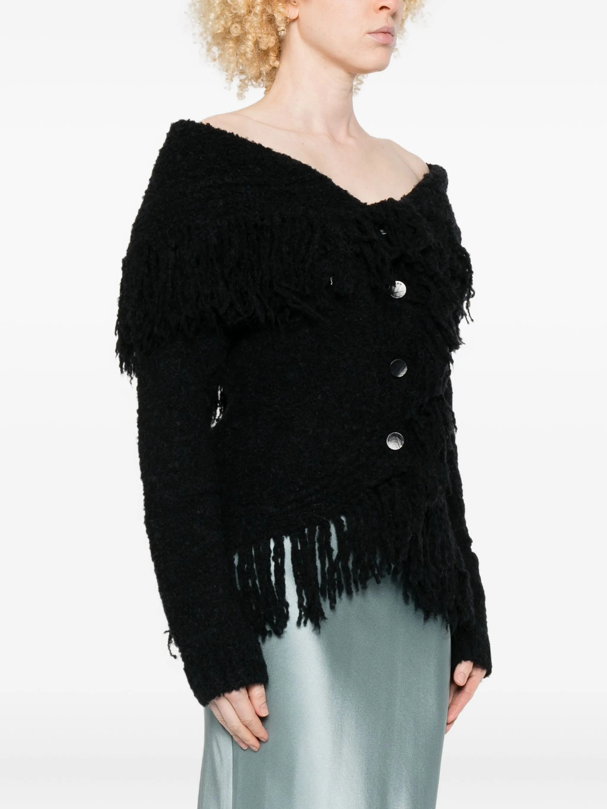 Michelle fringe-trimmed cardigan