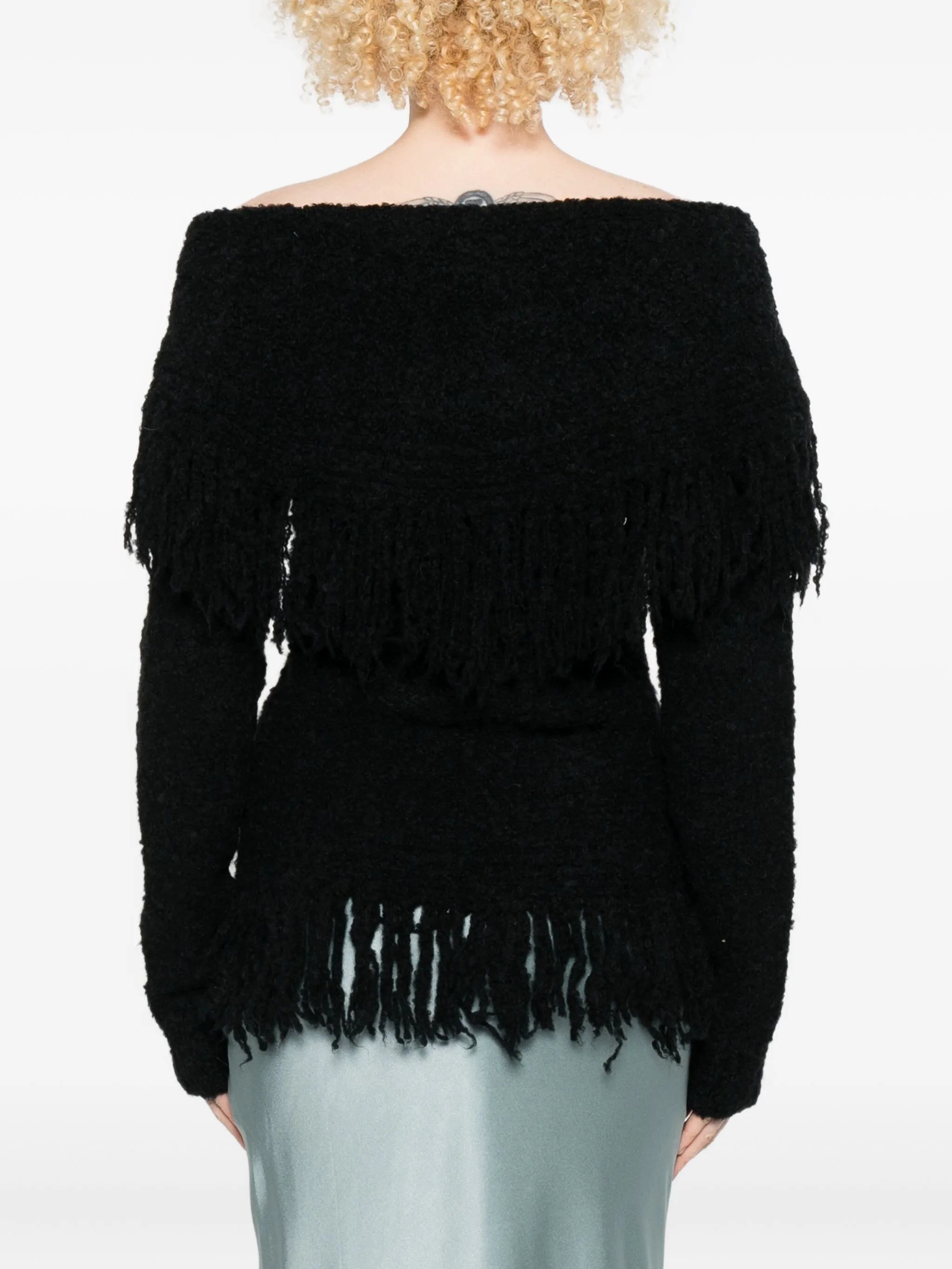 Michelle fringe-trimmed cardigan
