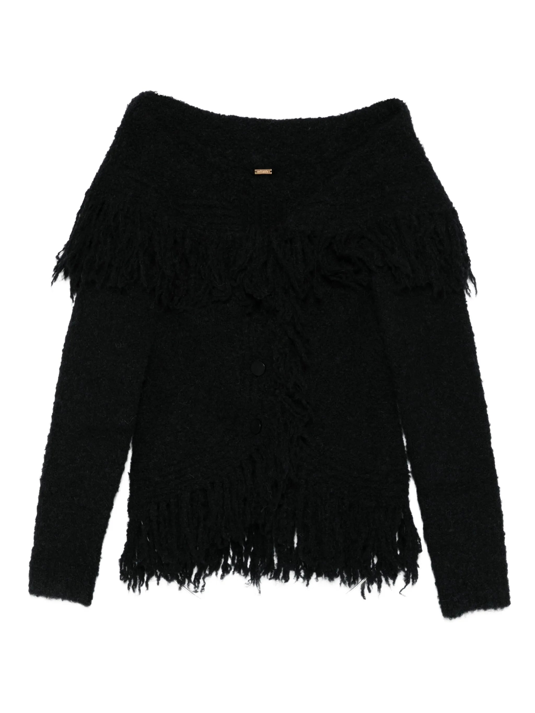 Michelle fringe-trimmed cardigan