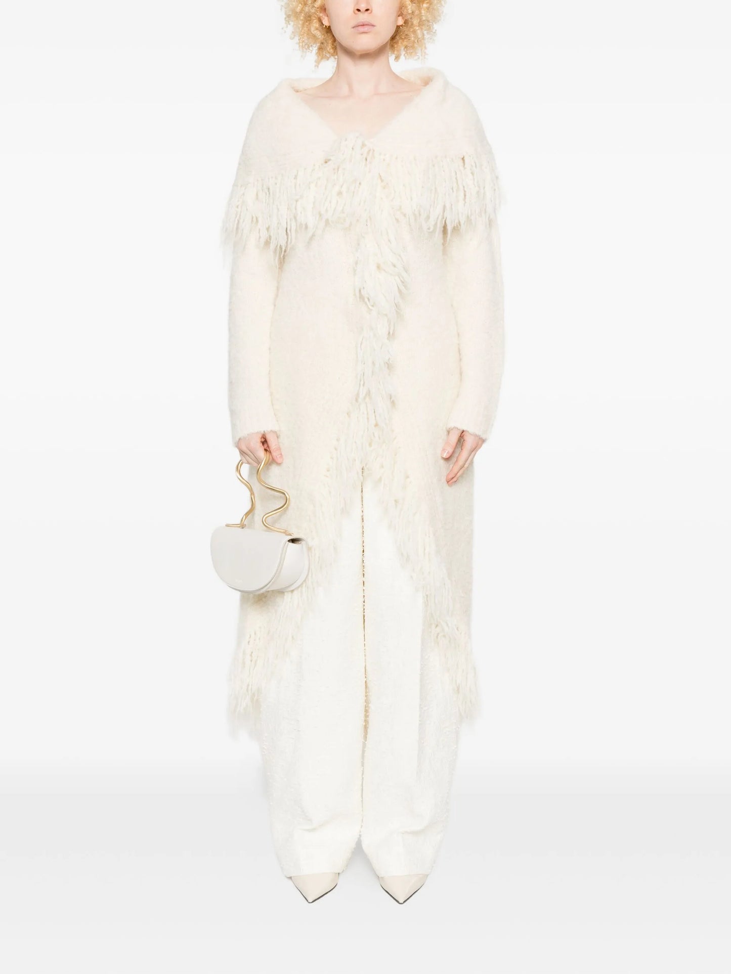 Victoria fringe-trimmed coat