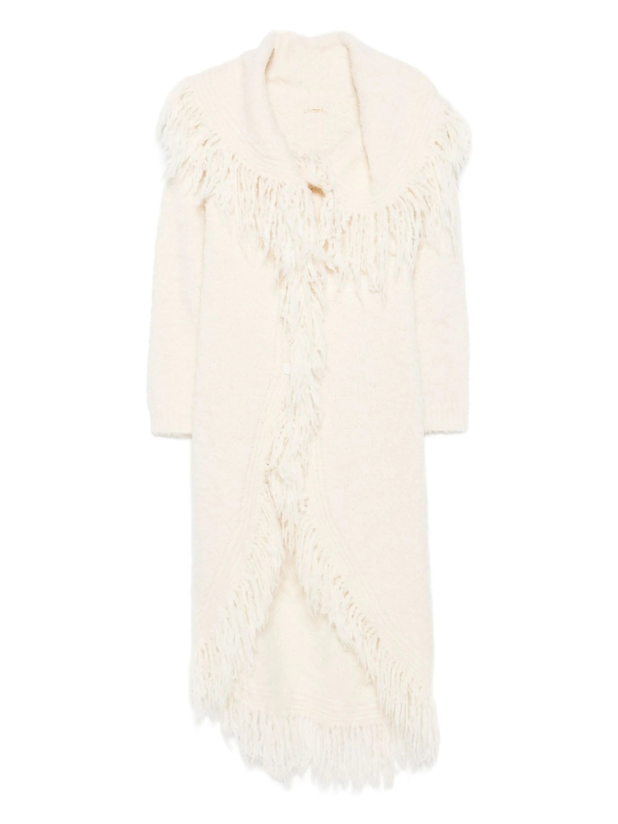 Victoria fringe-trimmed coat