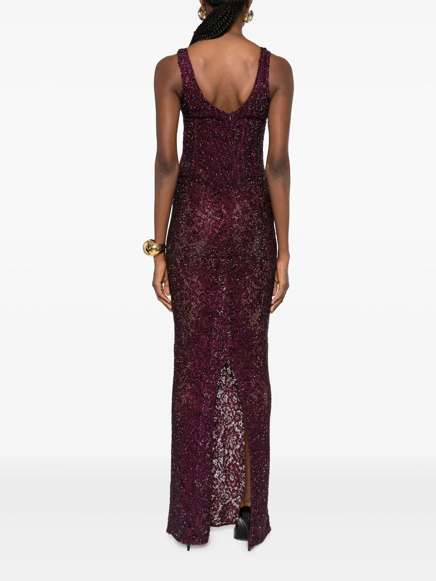 Aela sequin-embellished maxi dress