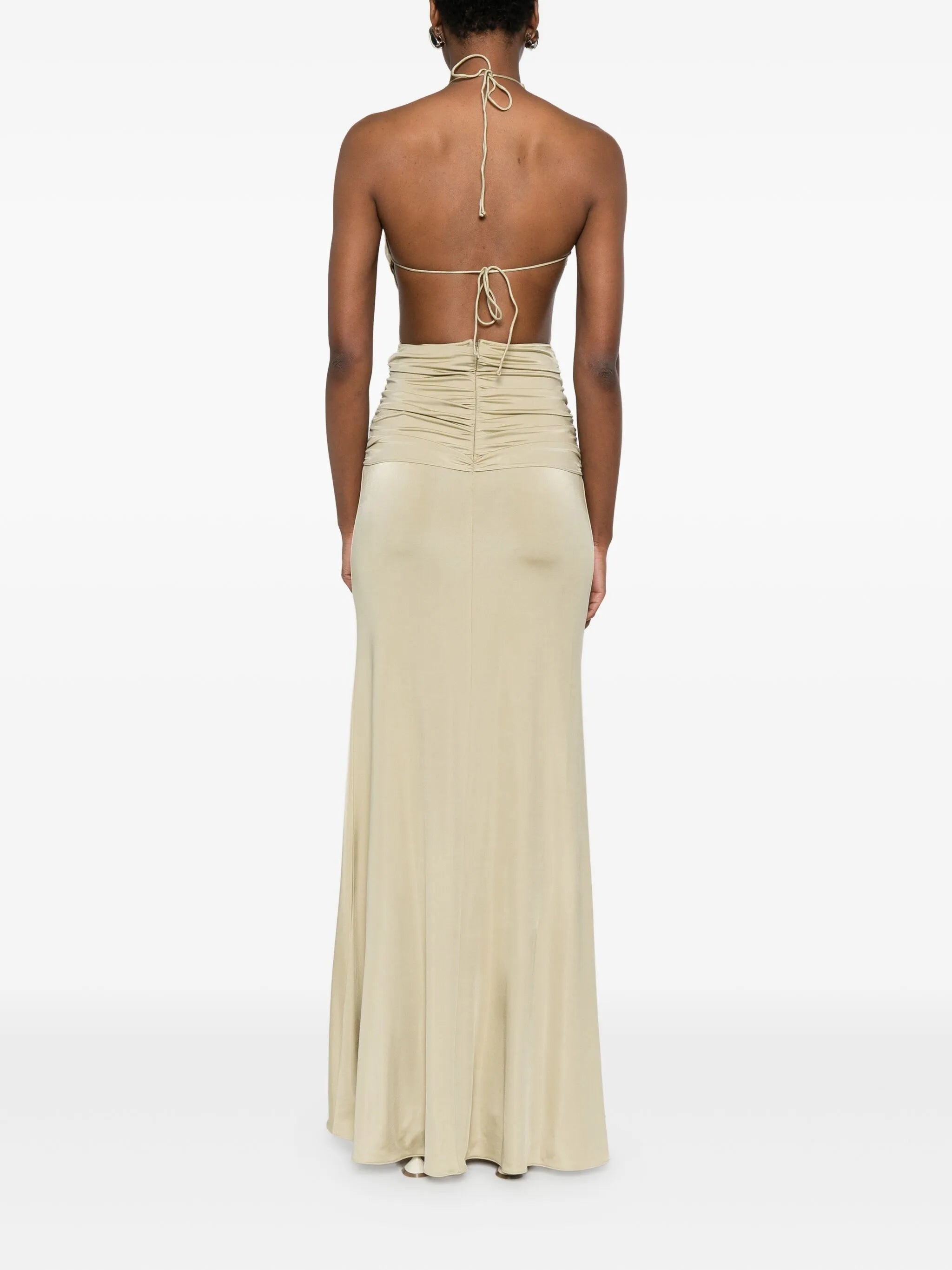 Euphorie gathered-detail gown