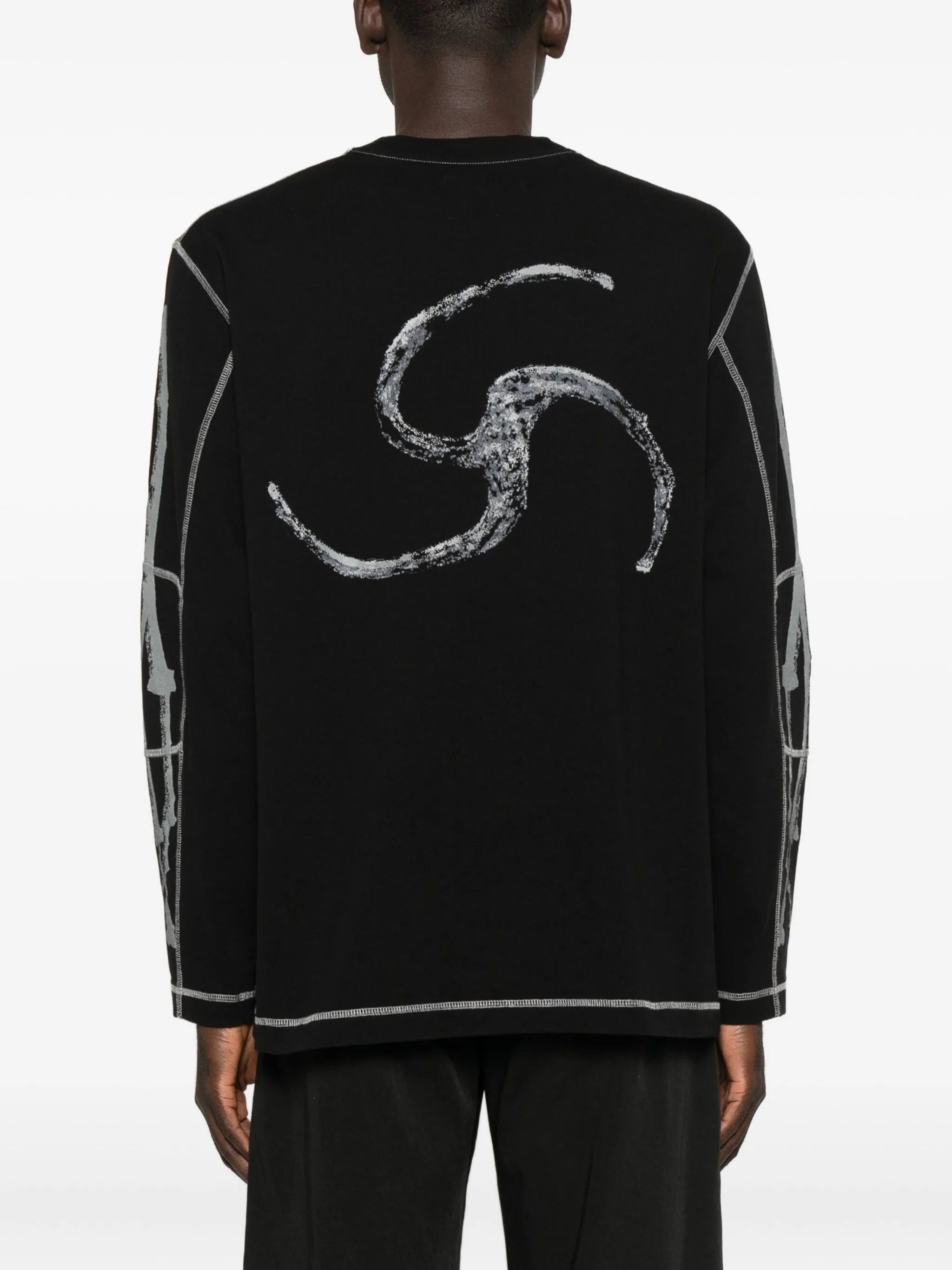 graphic-print long-sleeve T-shirt