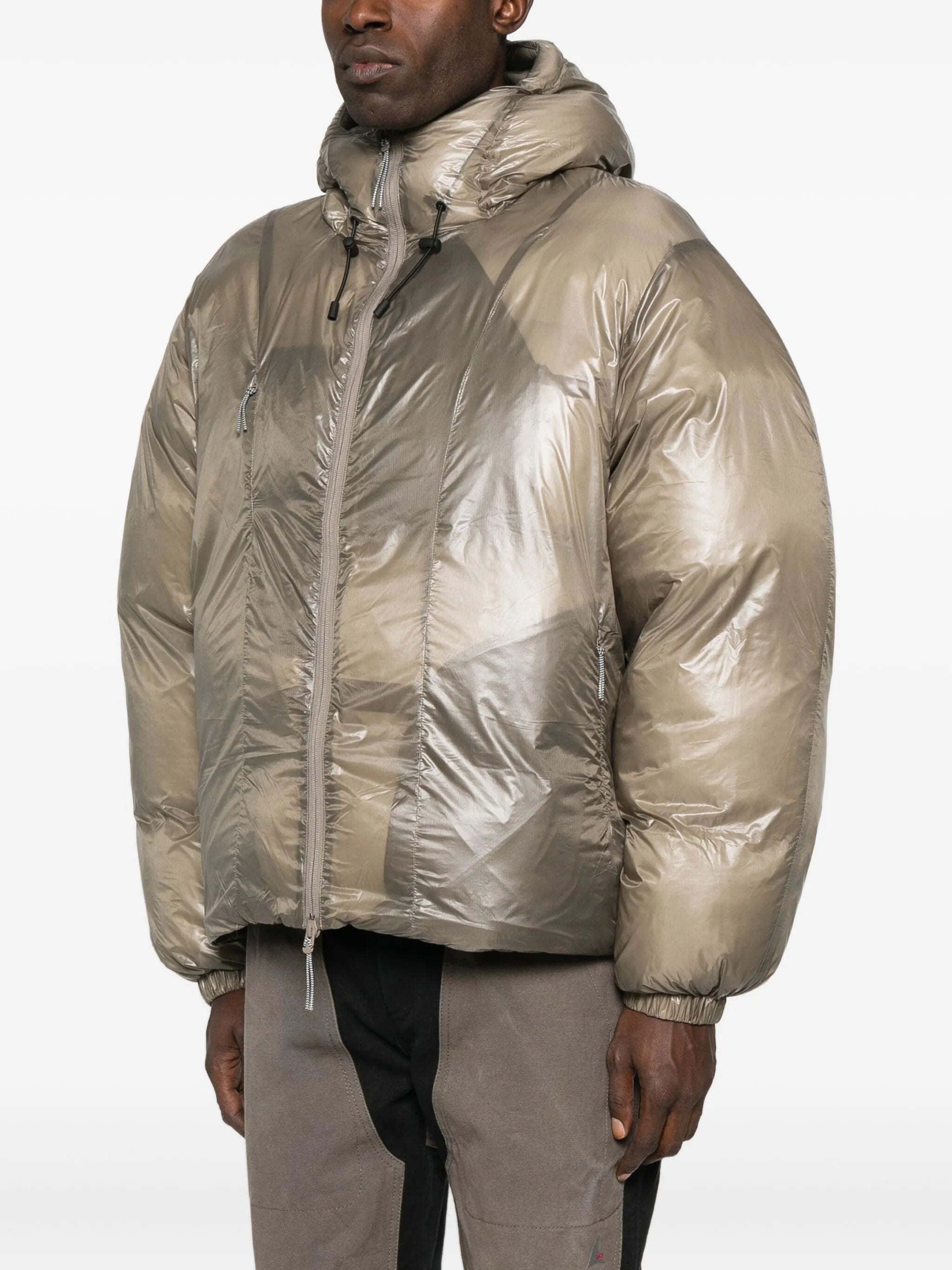 hooded shell jacket