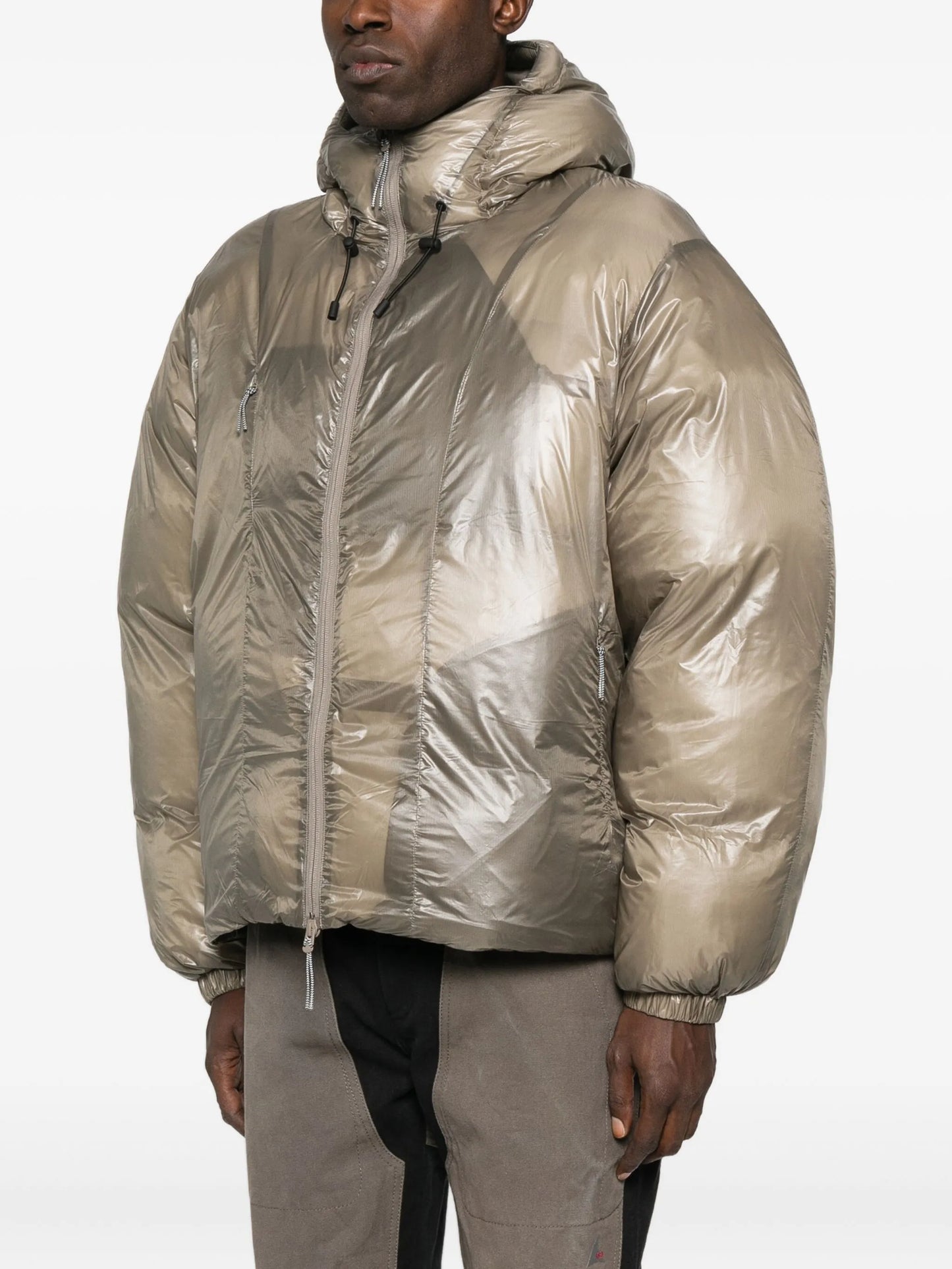 hooded shell jacket