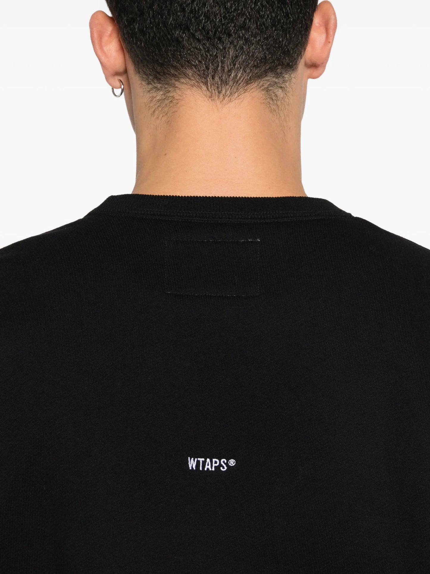 logo-patch crew-neck sweatshirt