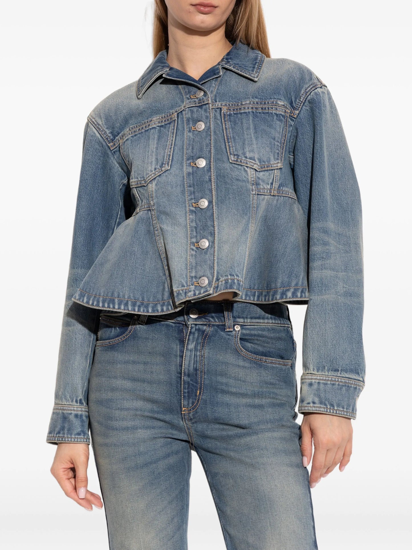 button-up denim jacket