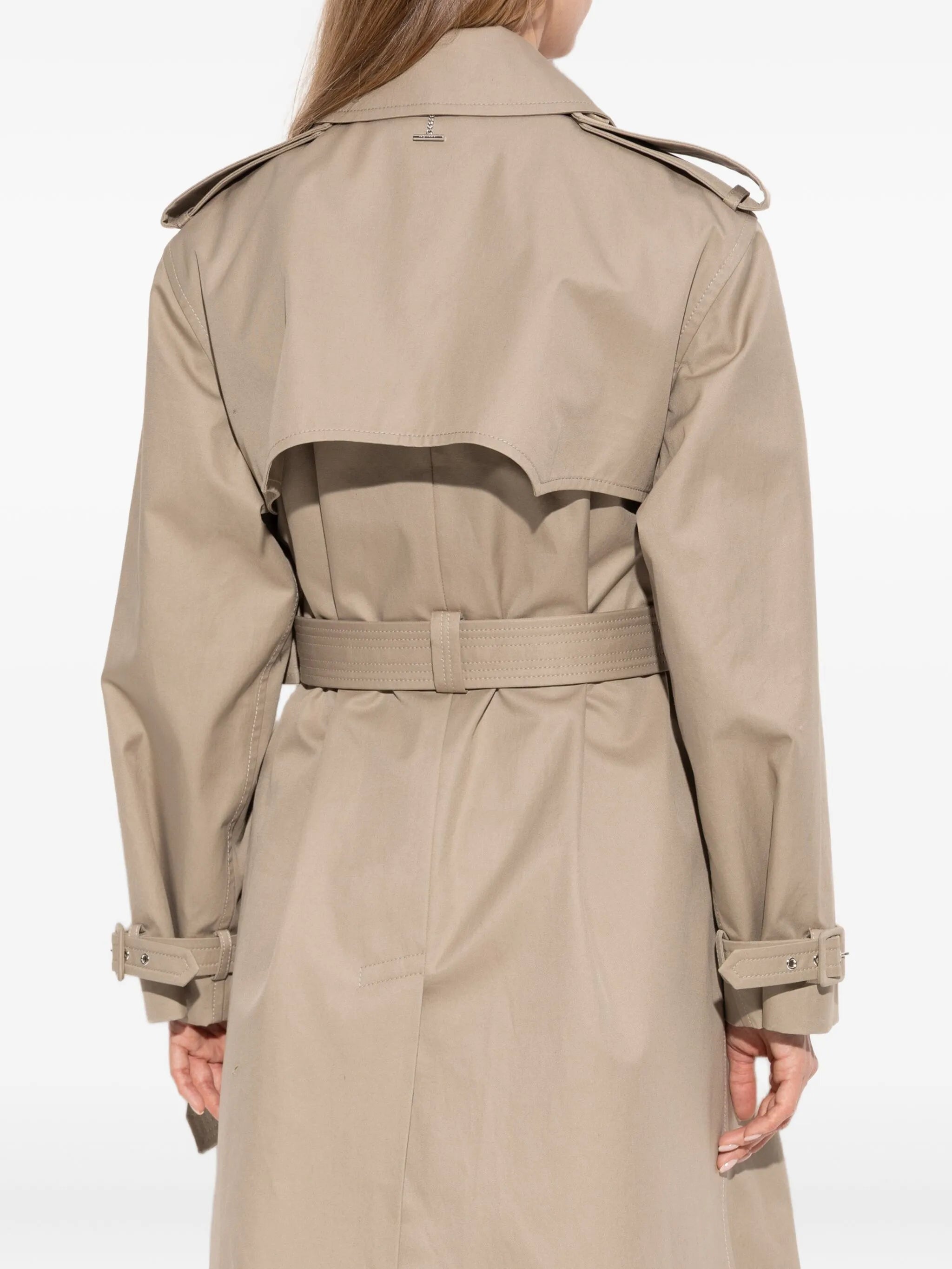 double-breasted trench coat