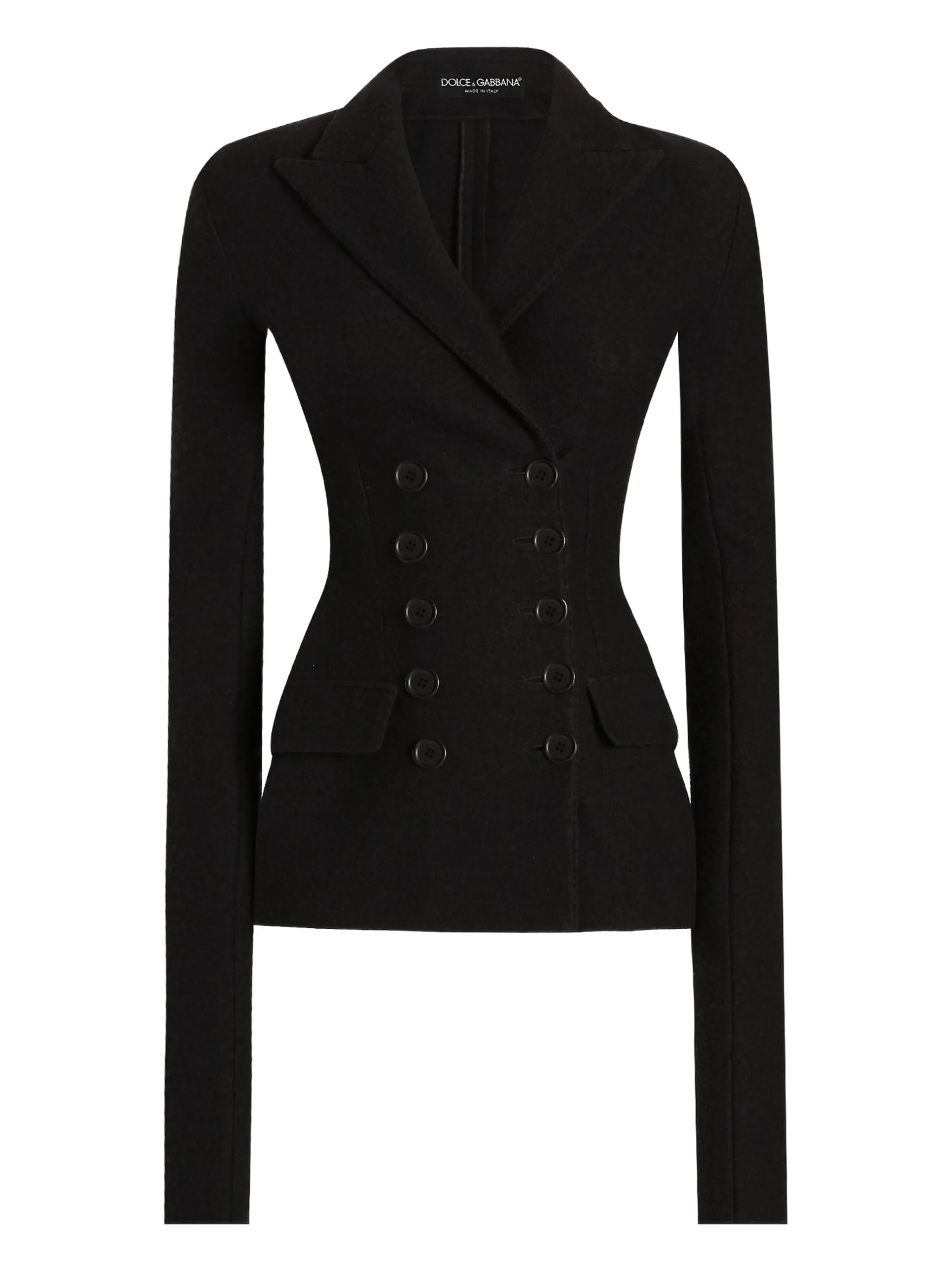 double-breasted fitted jacket