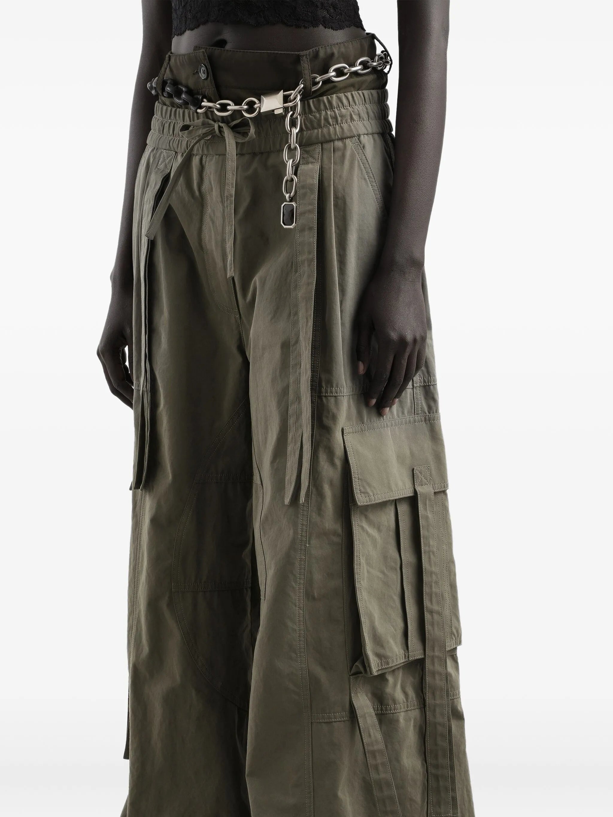 drawstring cargo pants
