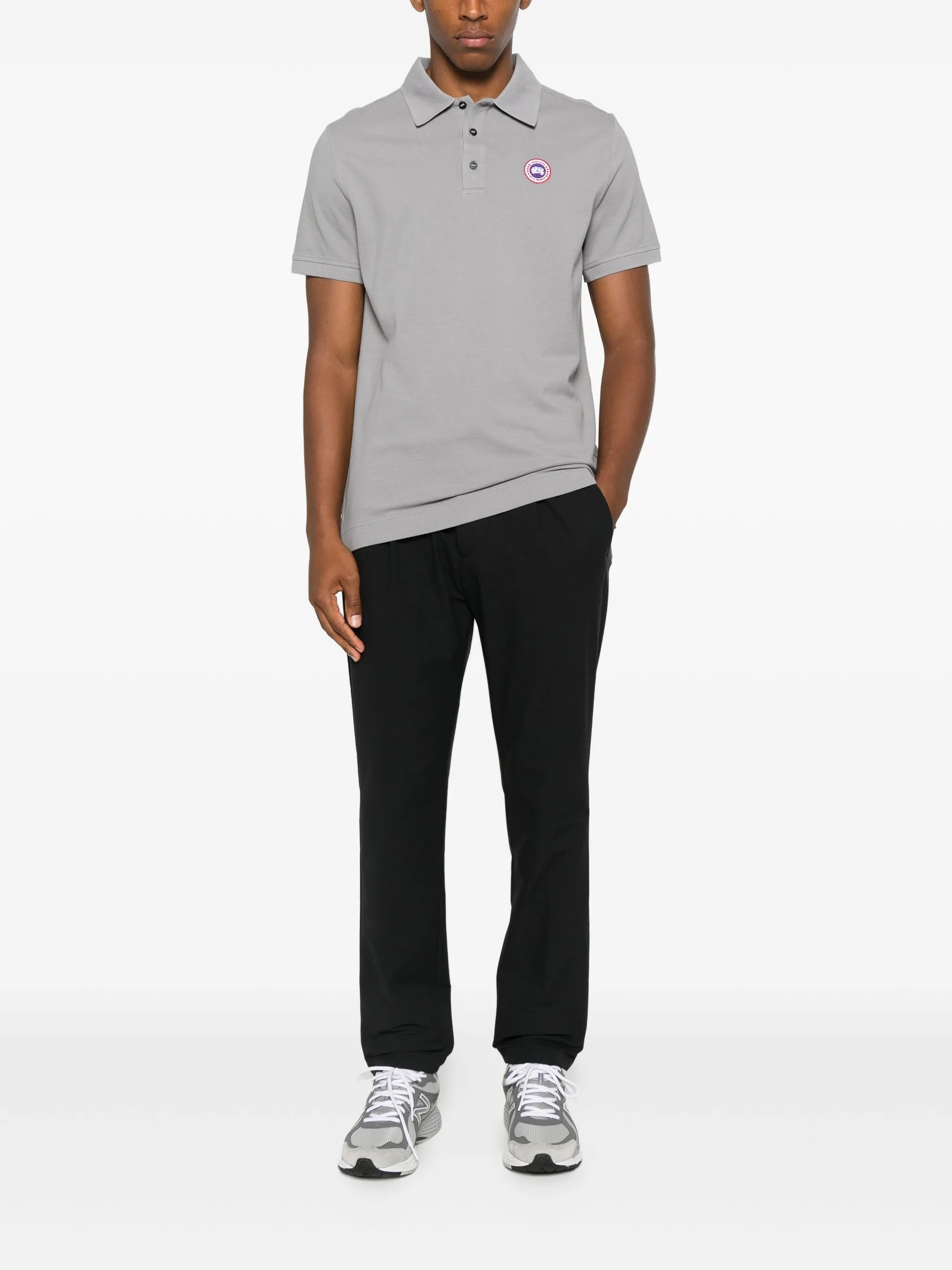 Beckley logo-patch polo shirt