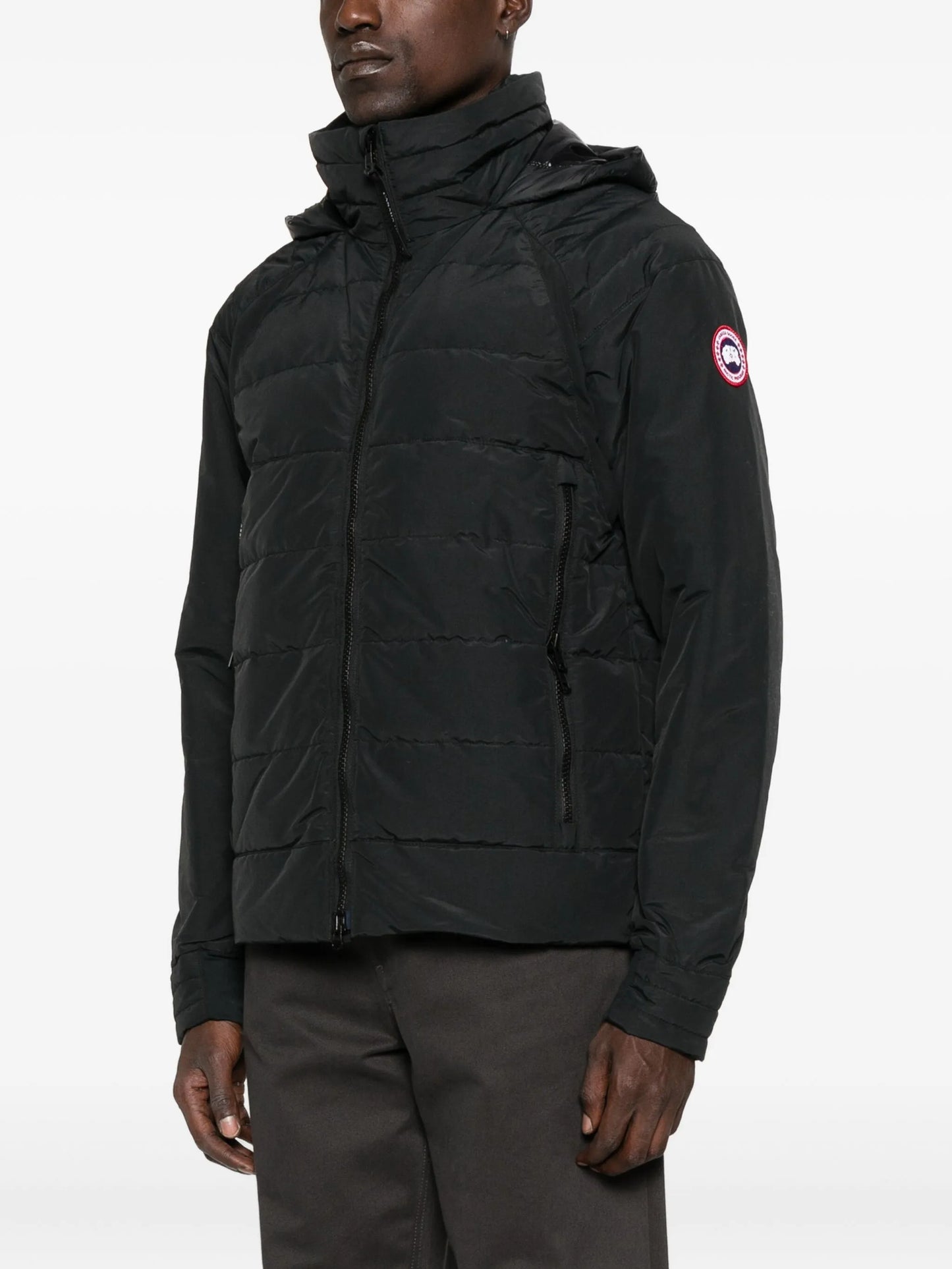 logo-patch padded jacket
