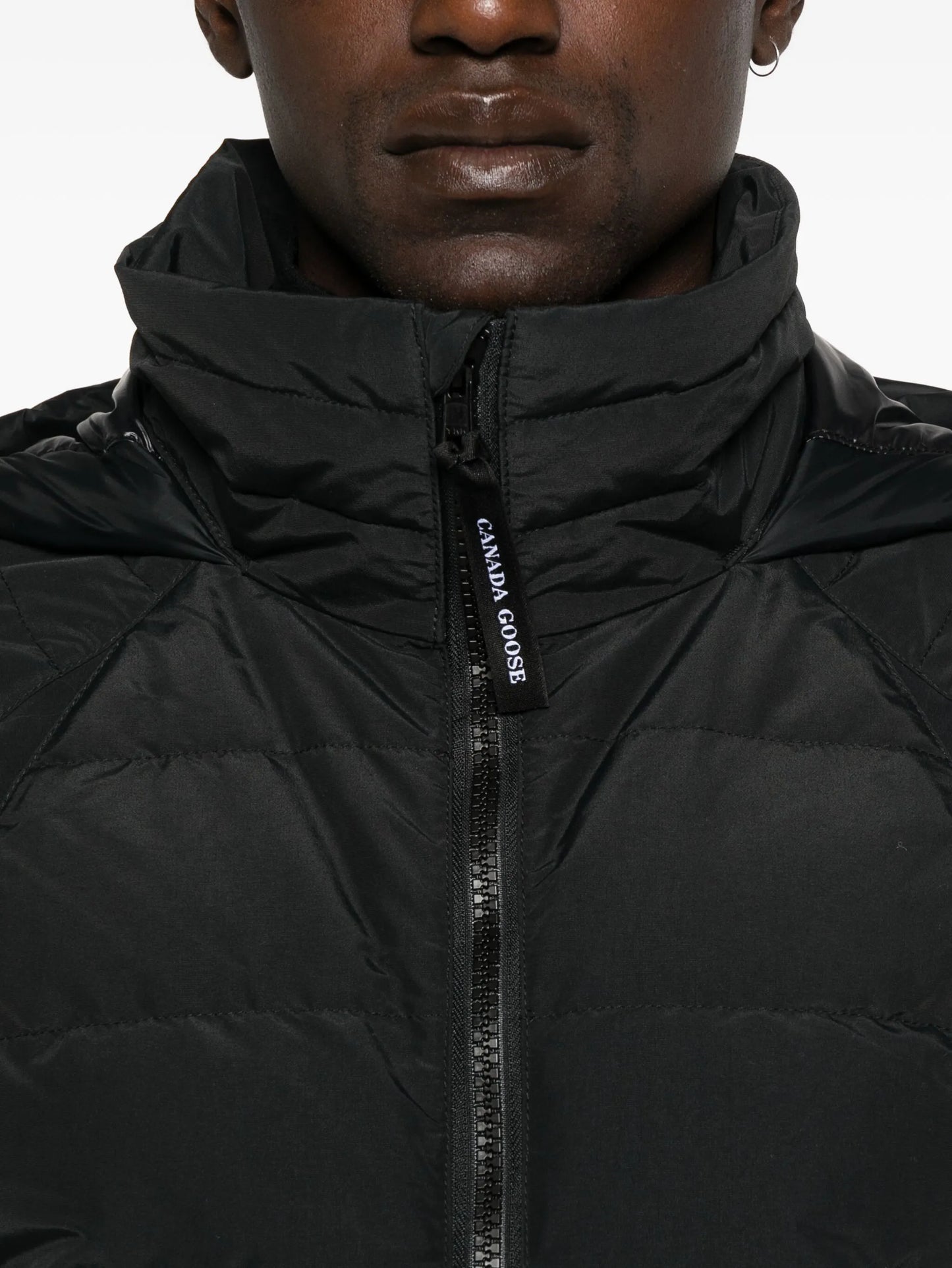 logo-patch padded jacket