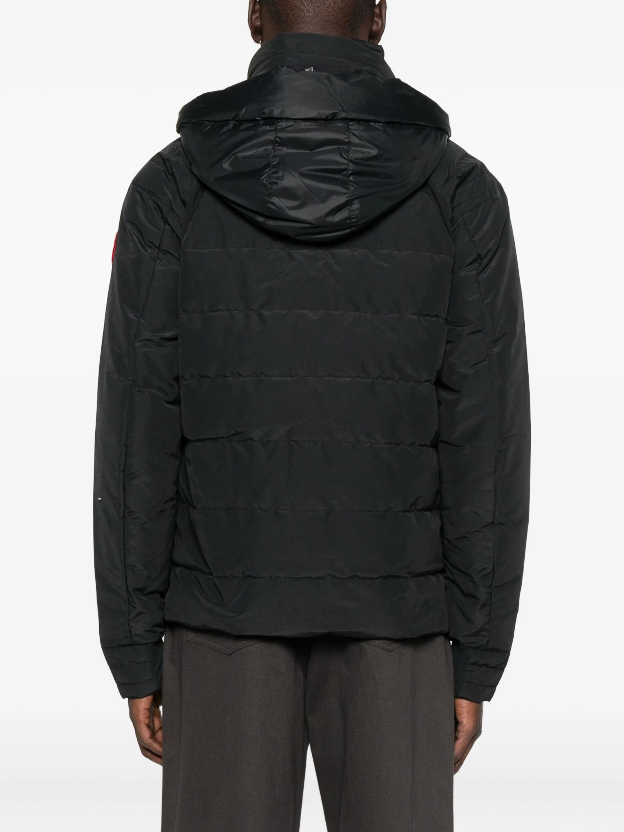 logo-patch padded jacket