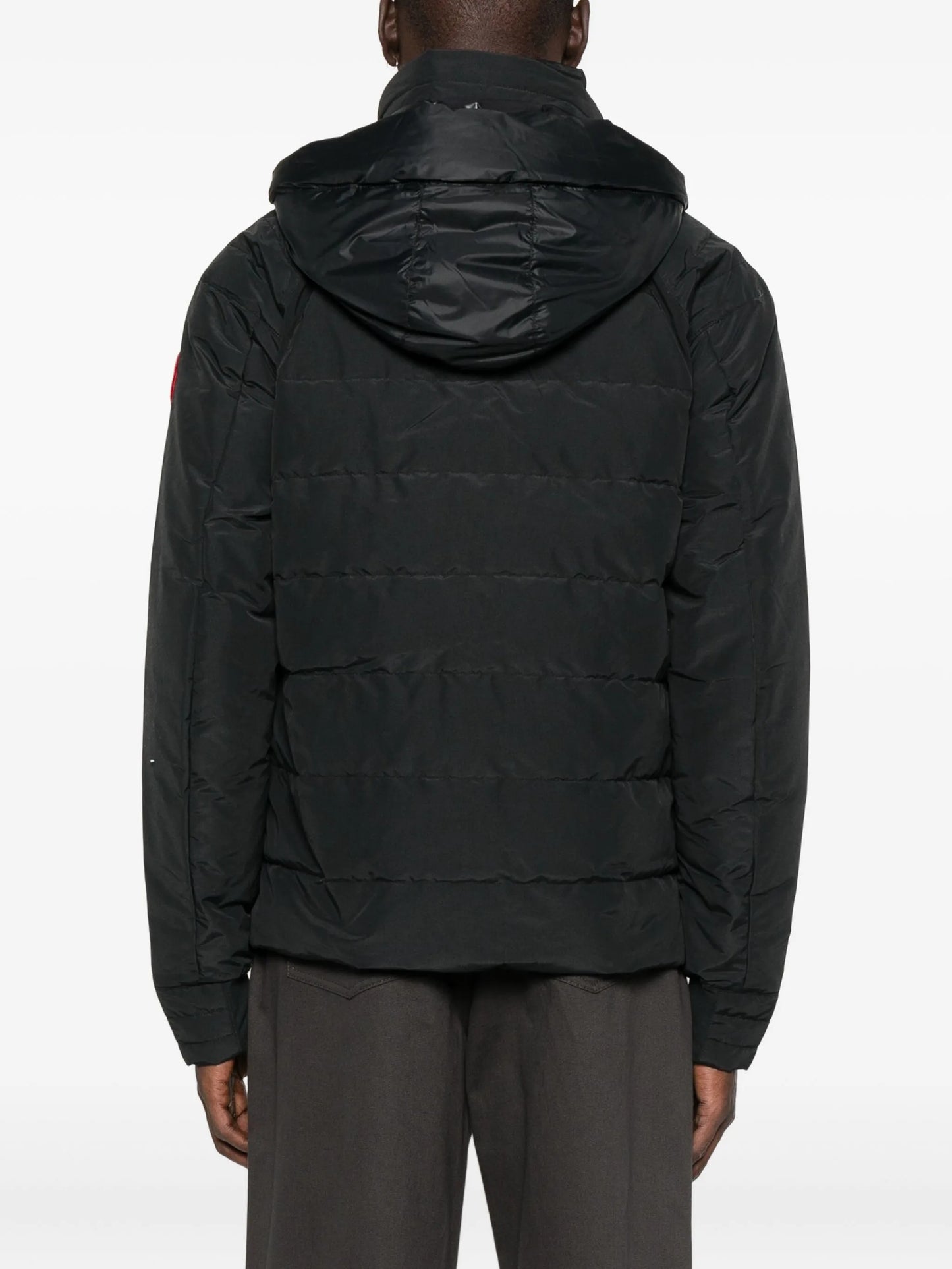 logo-patch padded jacket