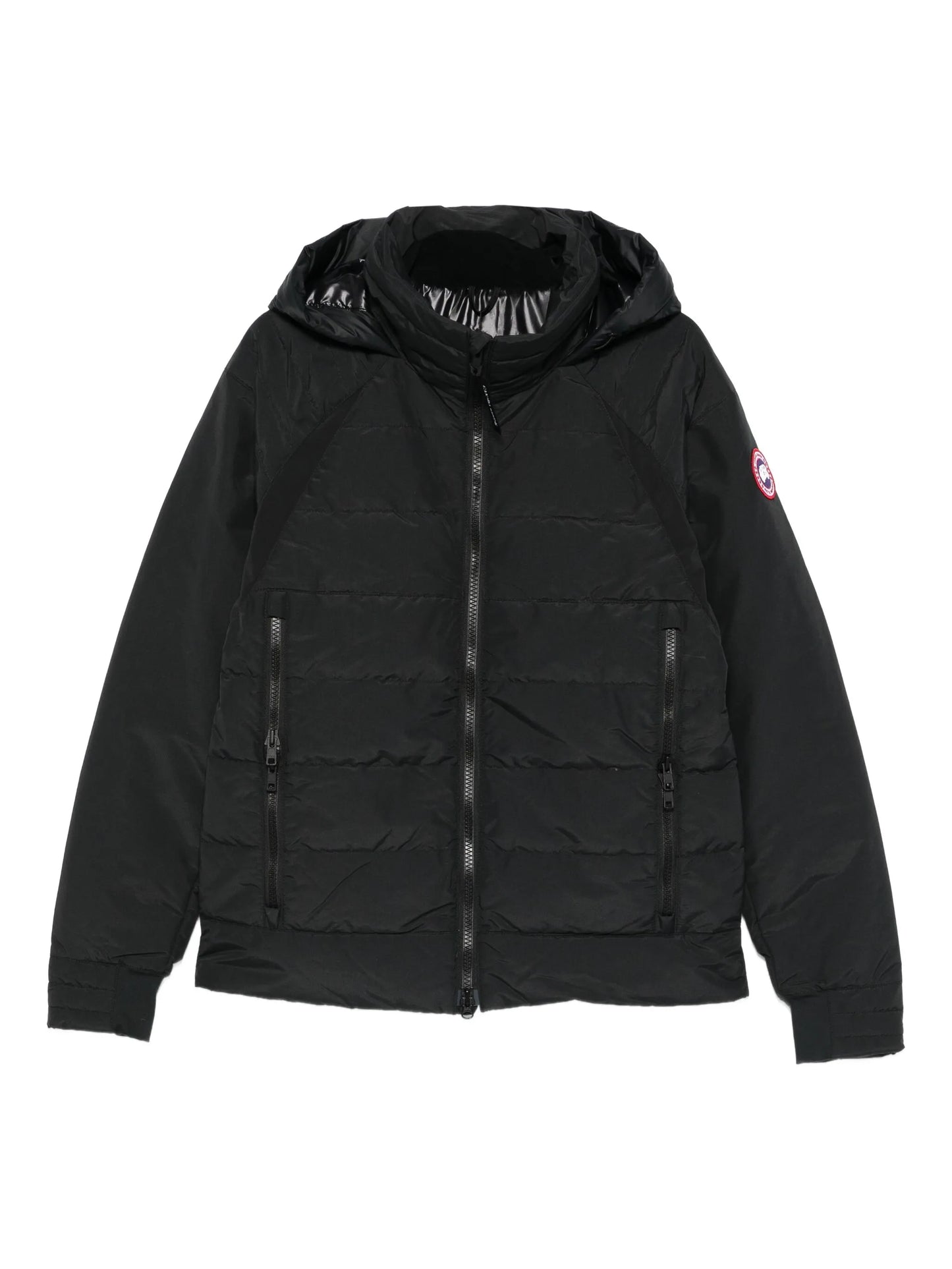 logo-patch padded jacket