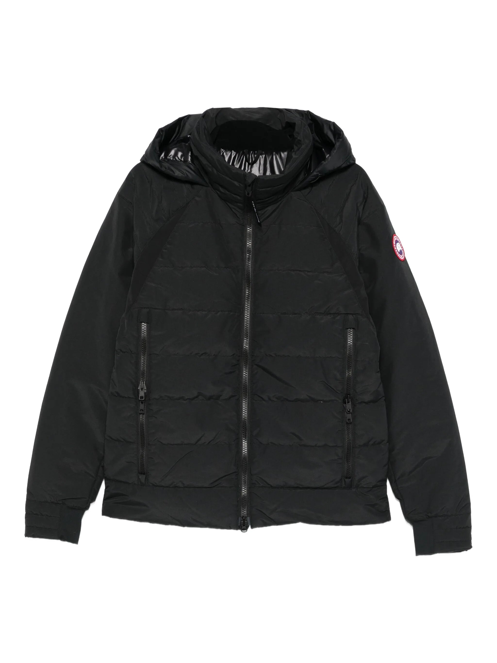 logo-patch padded jacket