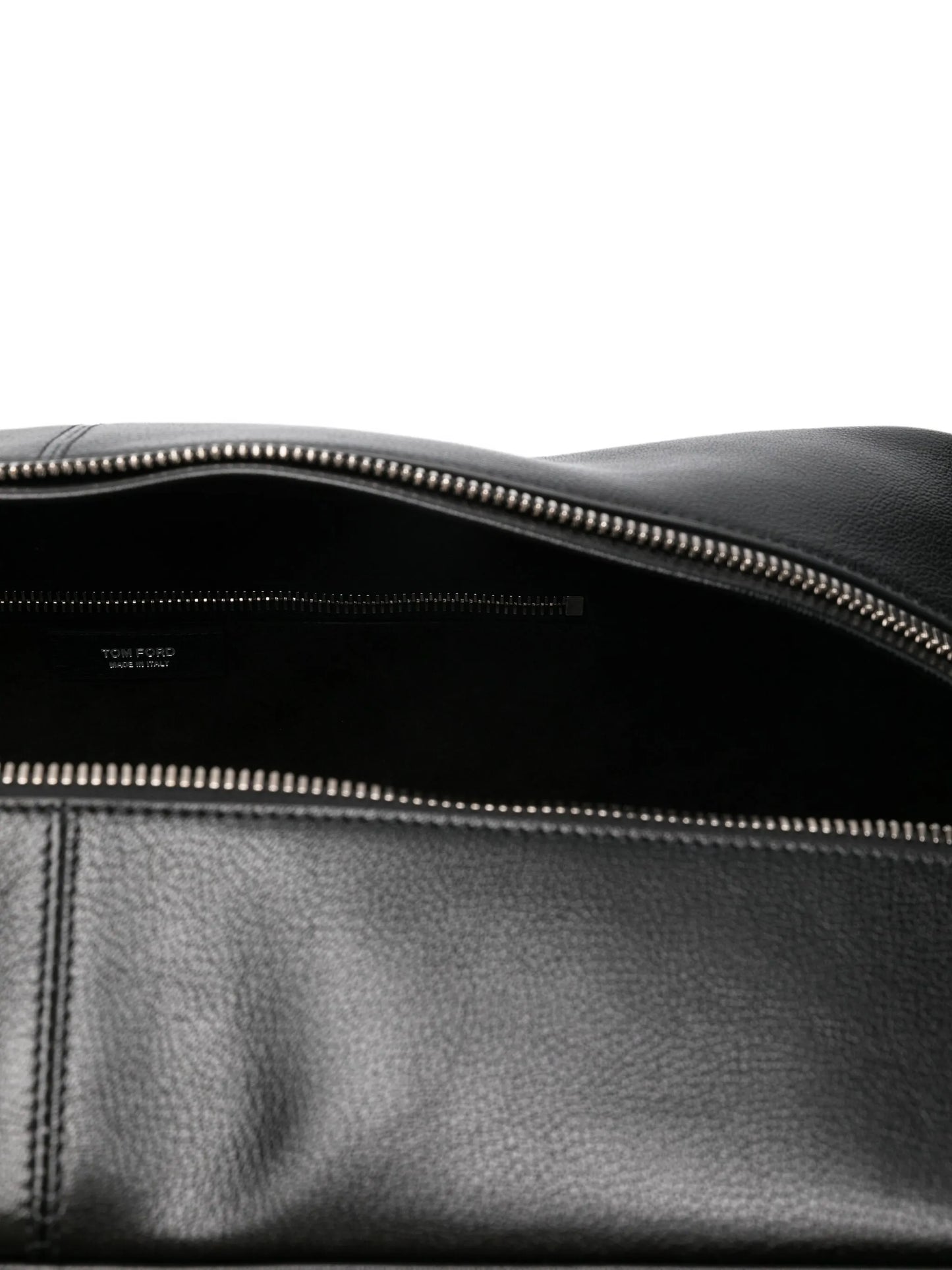 leather padlock-detail bowling bag
