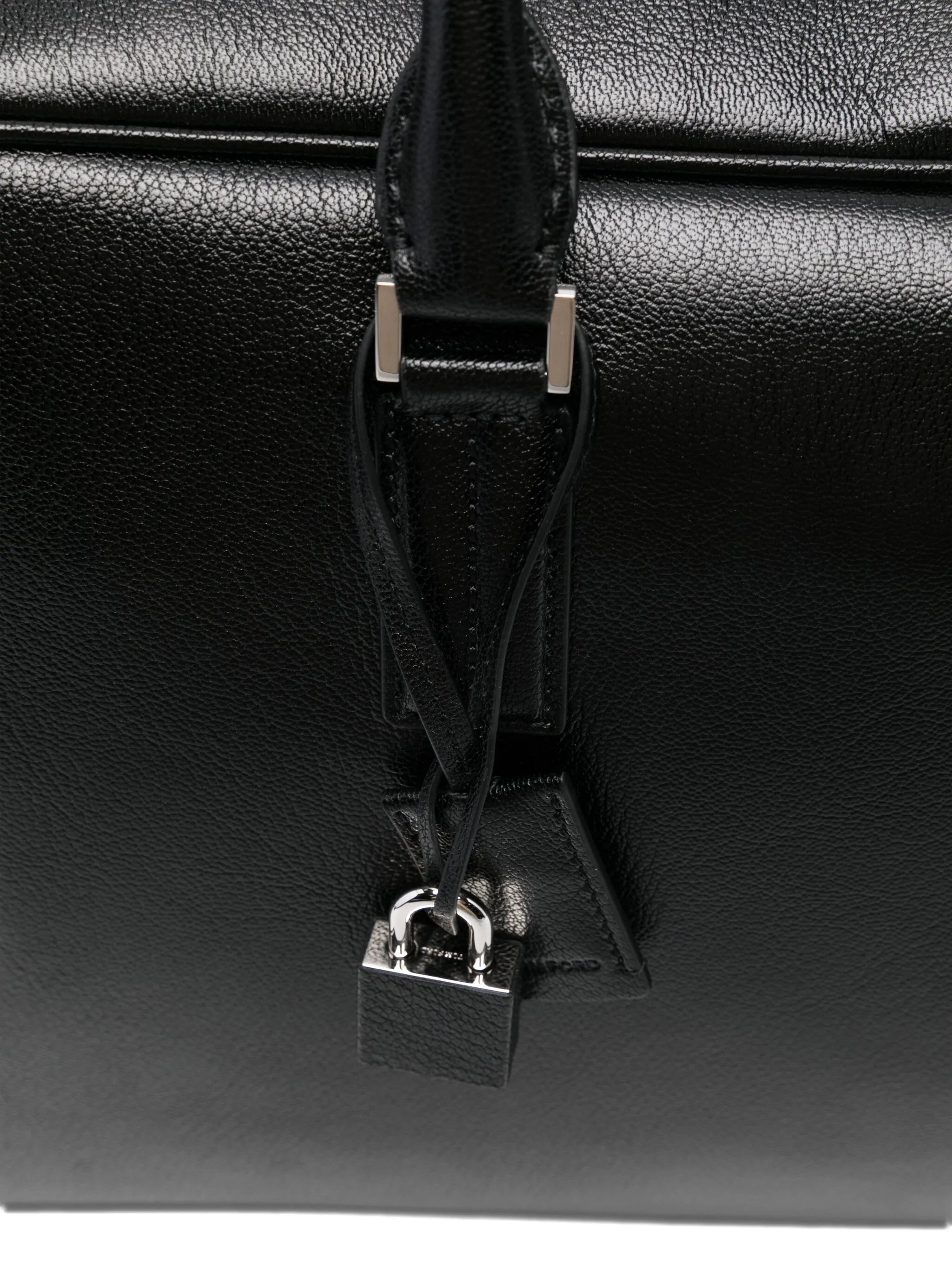 leather padlock holdall