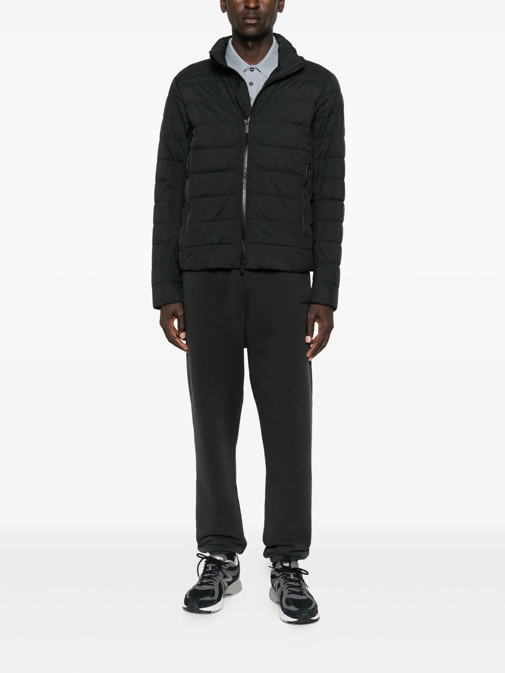 Crofton quilted zip-front jacket