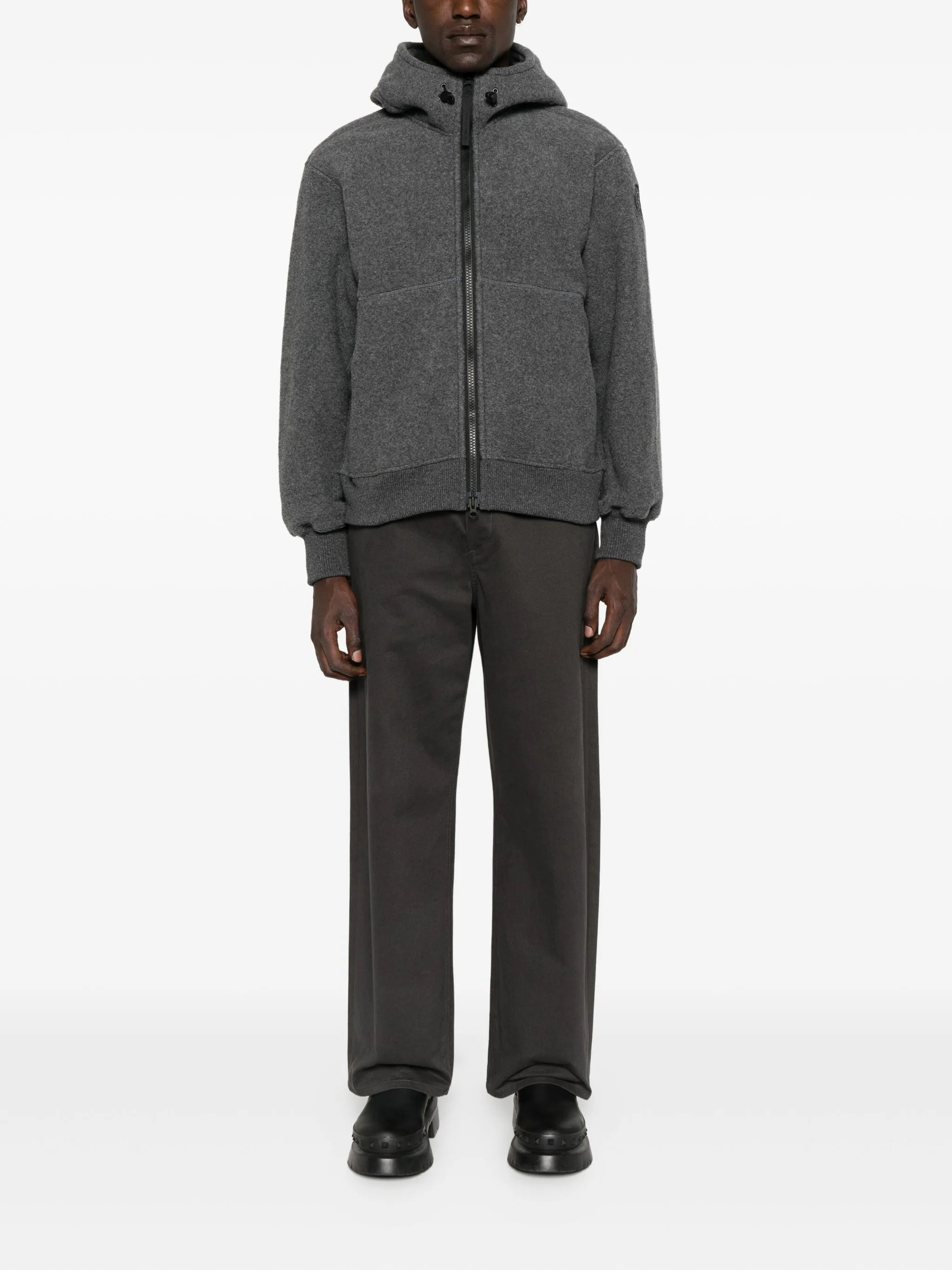 hooded bomber jacket