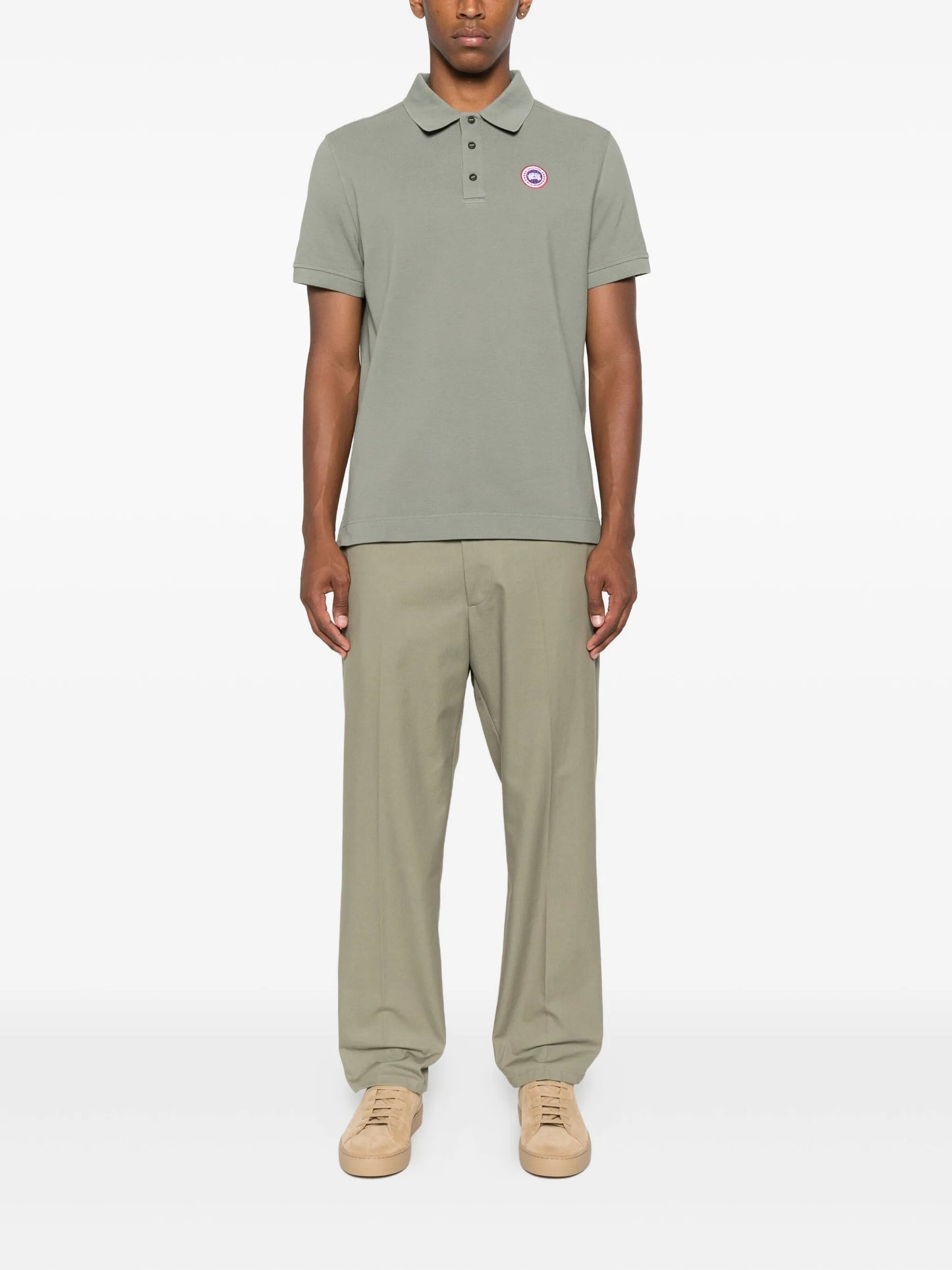 Beckley logo-patch polo shirt