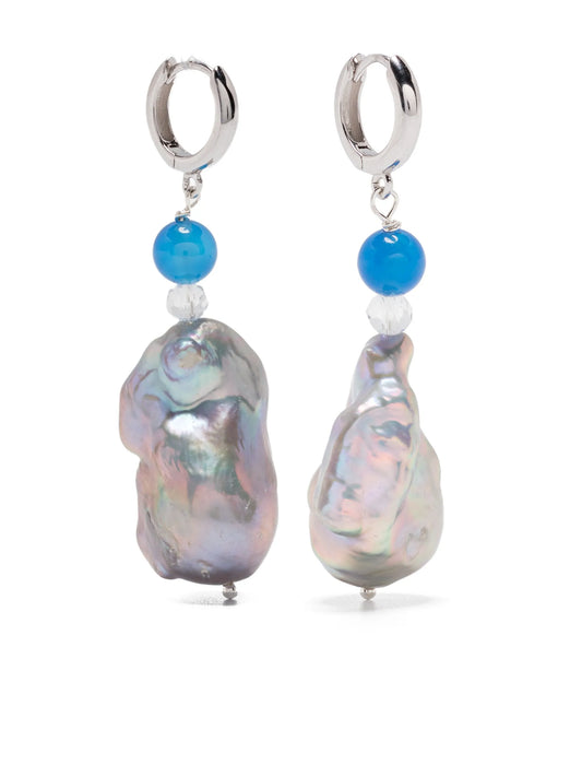 sterling silver Host pearl earrings