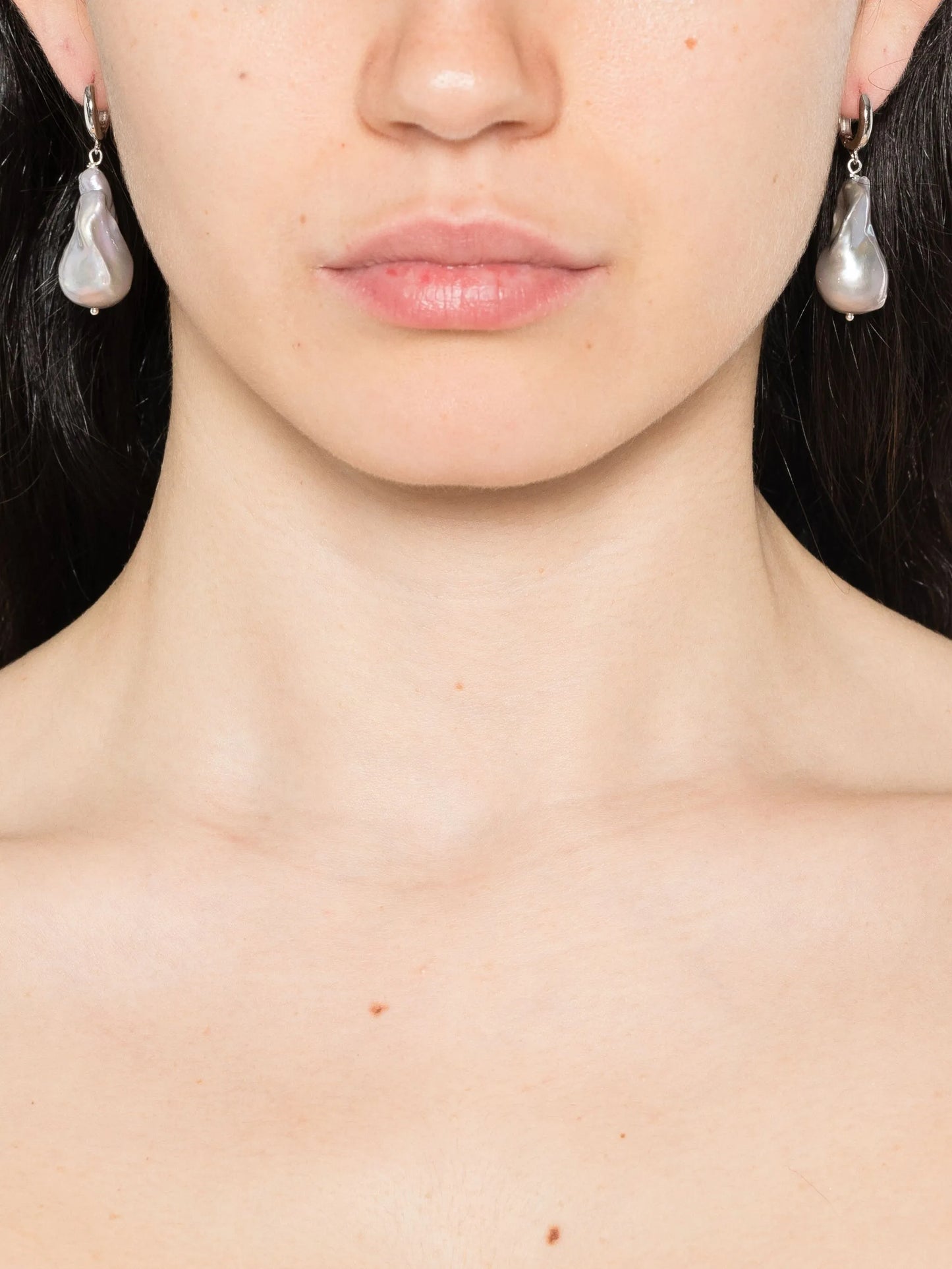 sterling silver Host pearl earrings