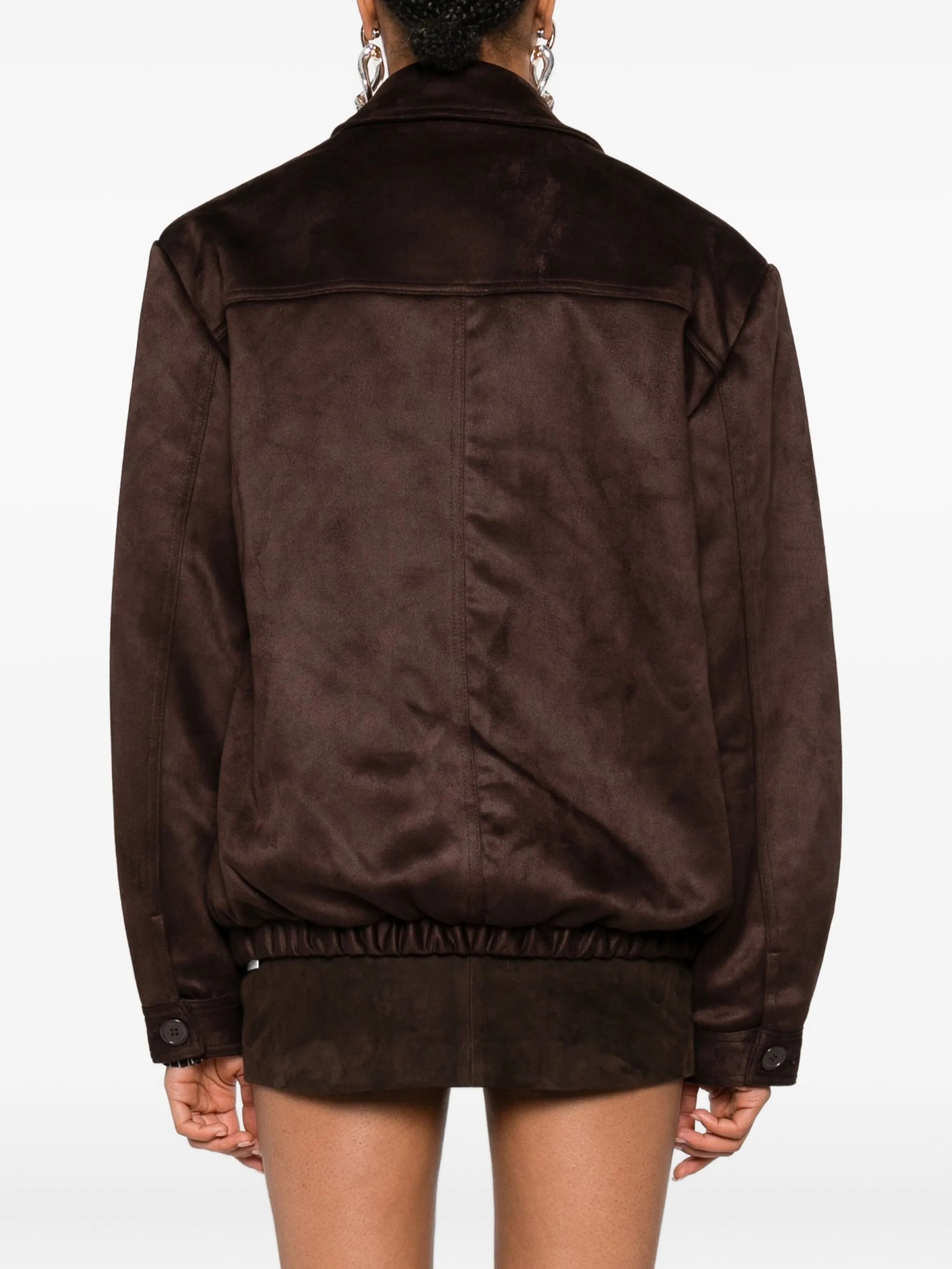 Hester faux suede button jacket
