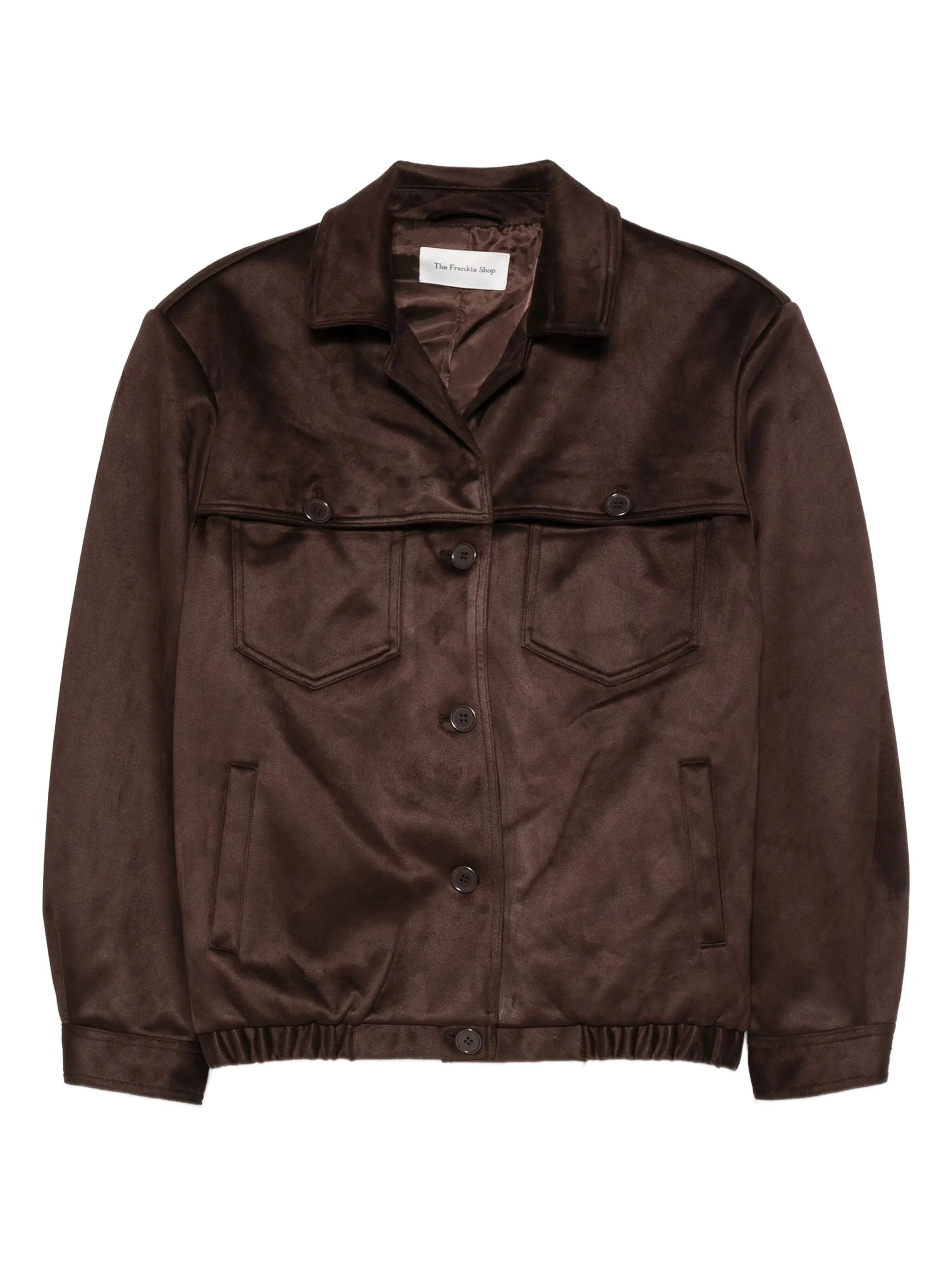 Hester faux suede button jacket