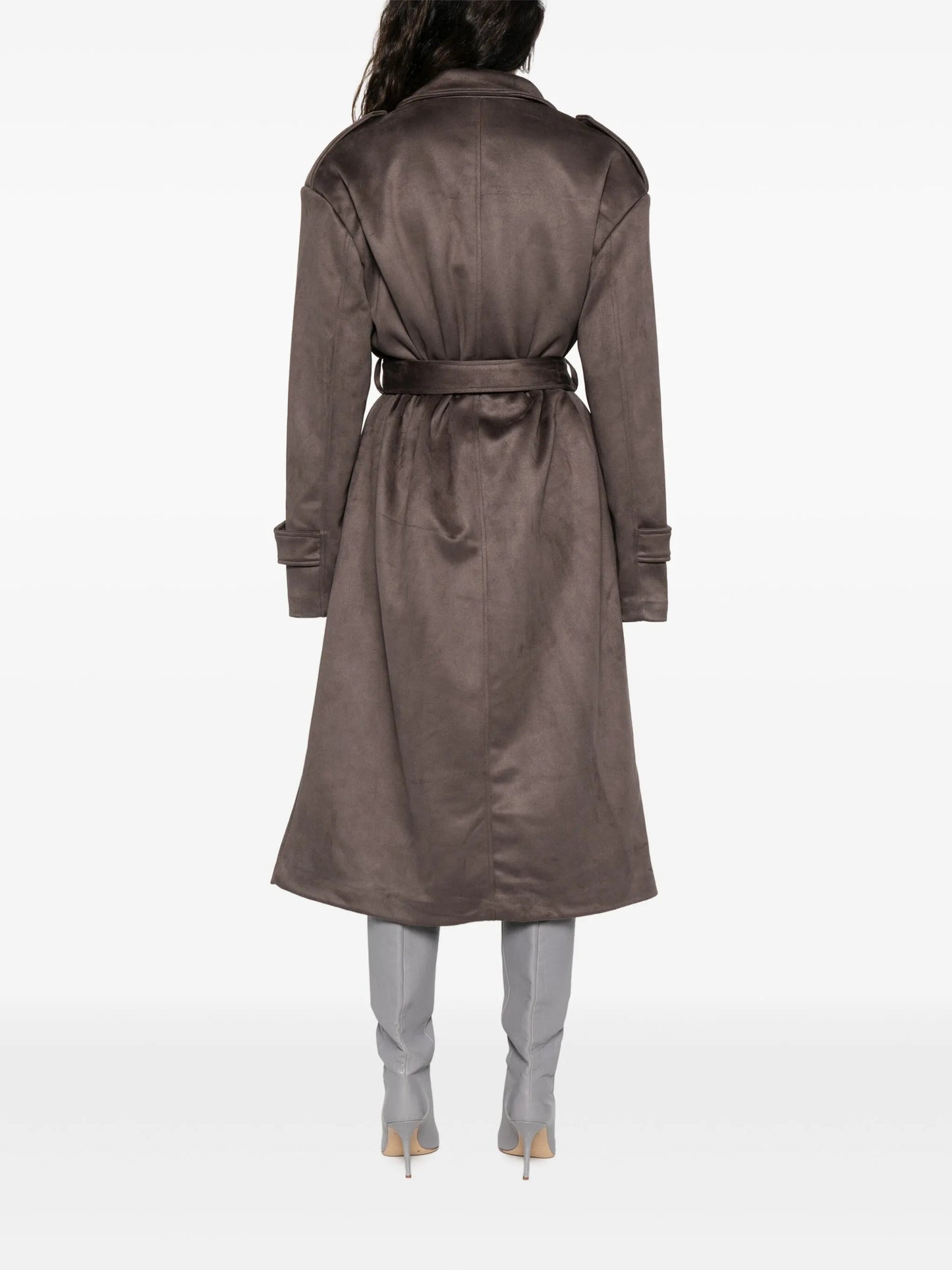 Pembroke belted double-breasted trench coat