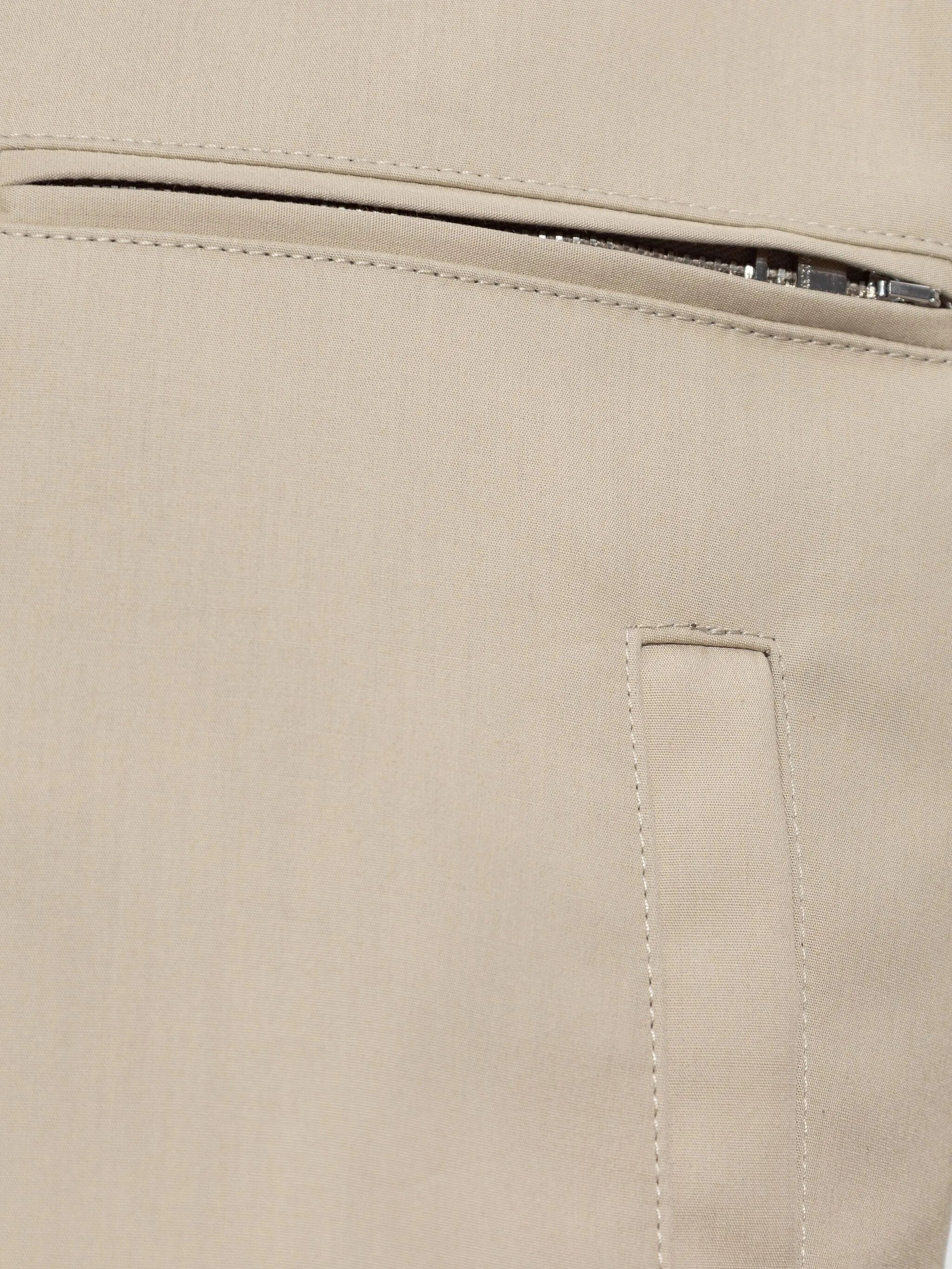 cropped zip-front jacket