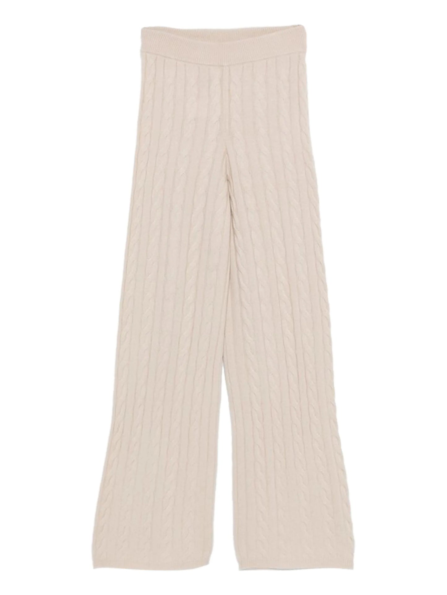 Cable knit pant wide leg