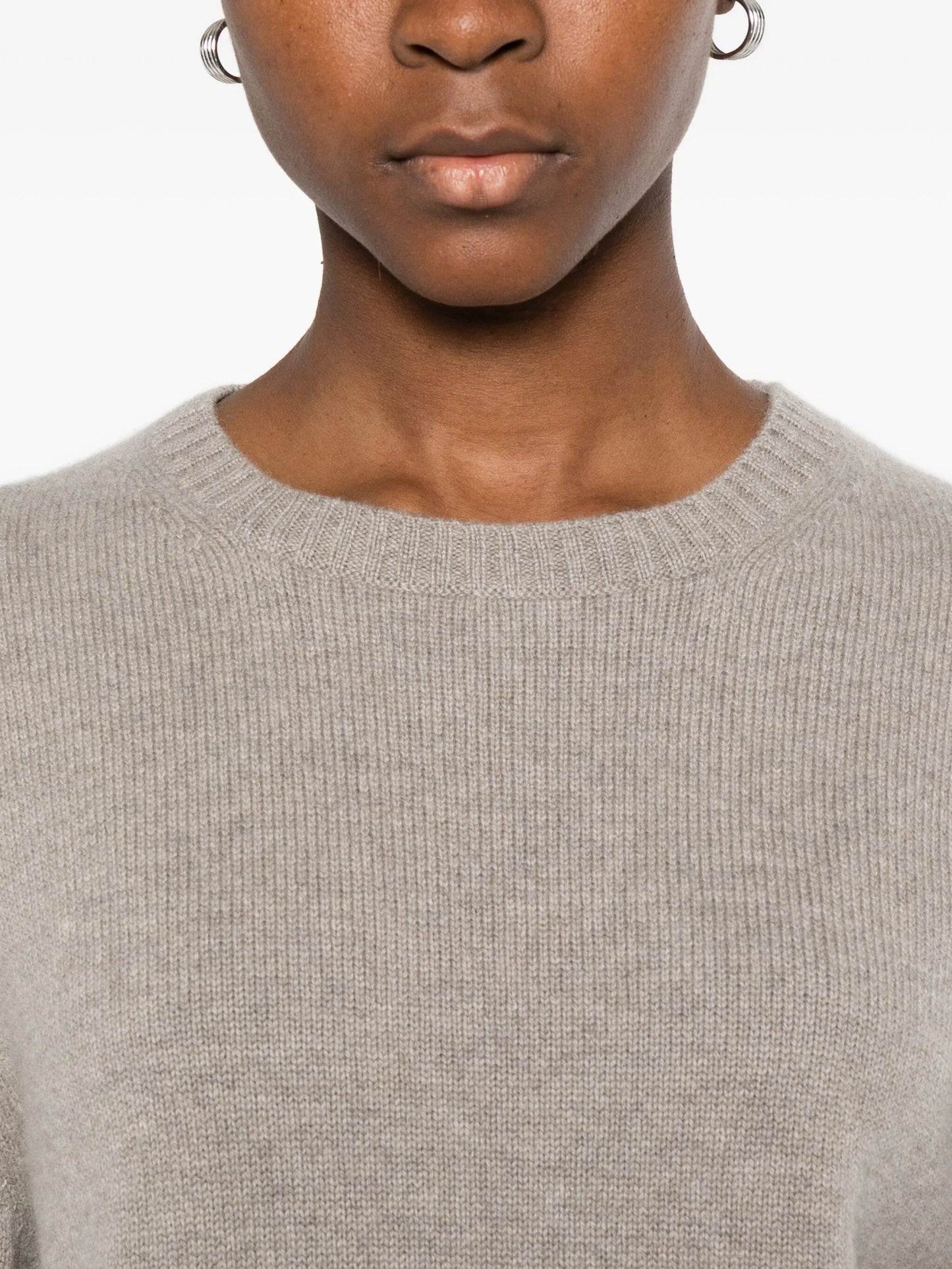 Oversized knit t-shirt ss crew neck