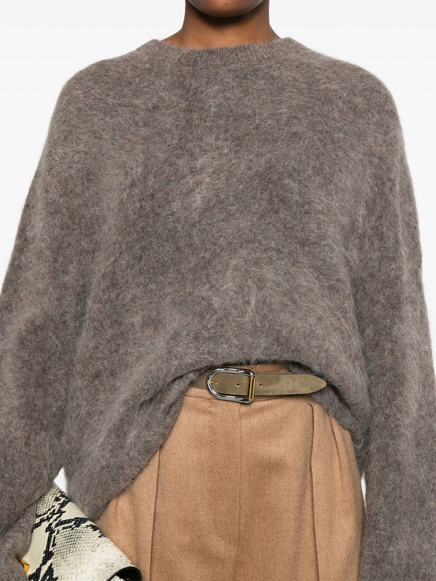 Alpaca crew neck knitwear