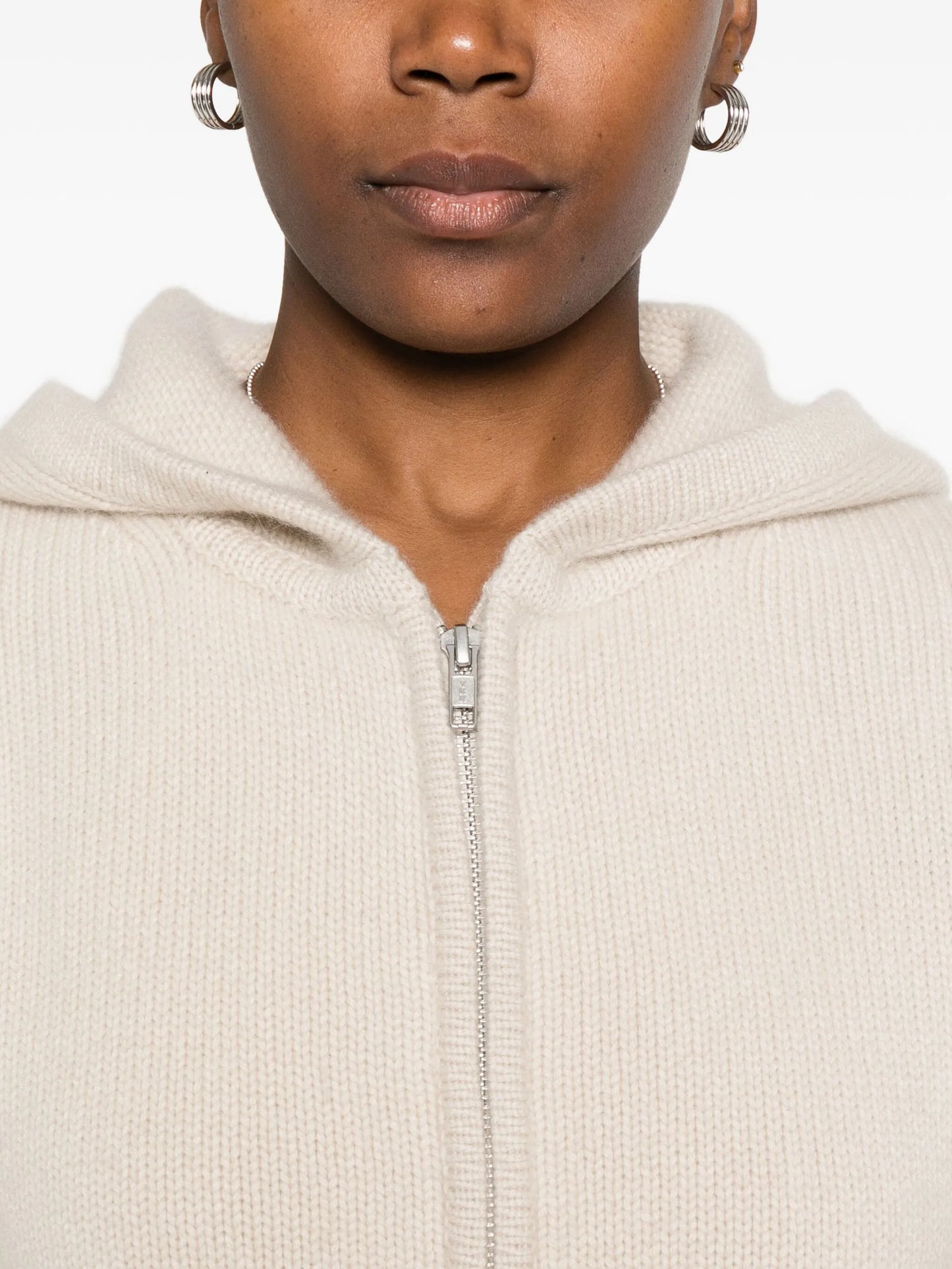 Chunky cashmere hoodie