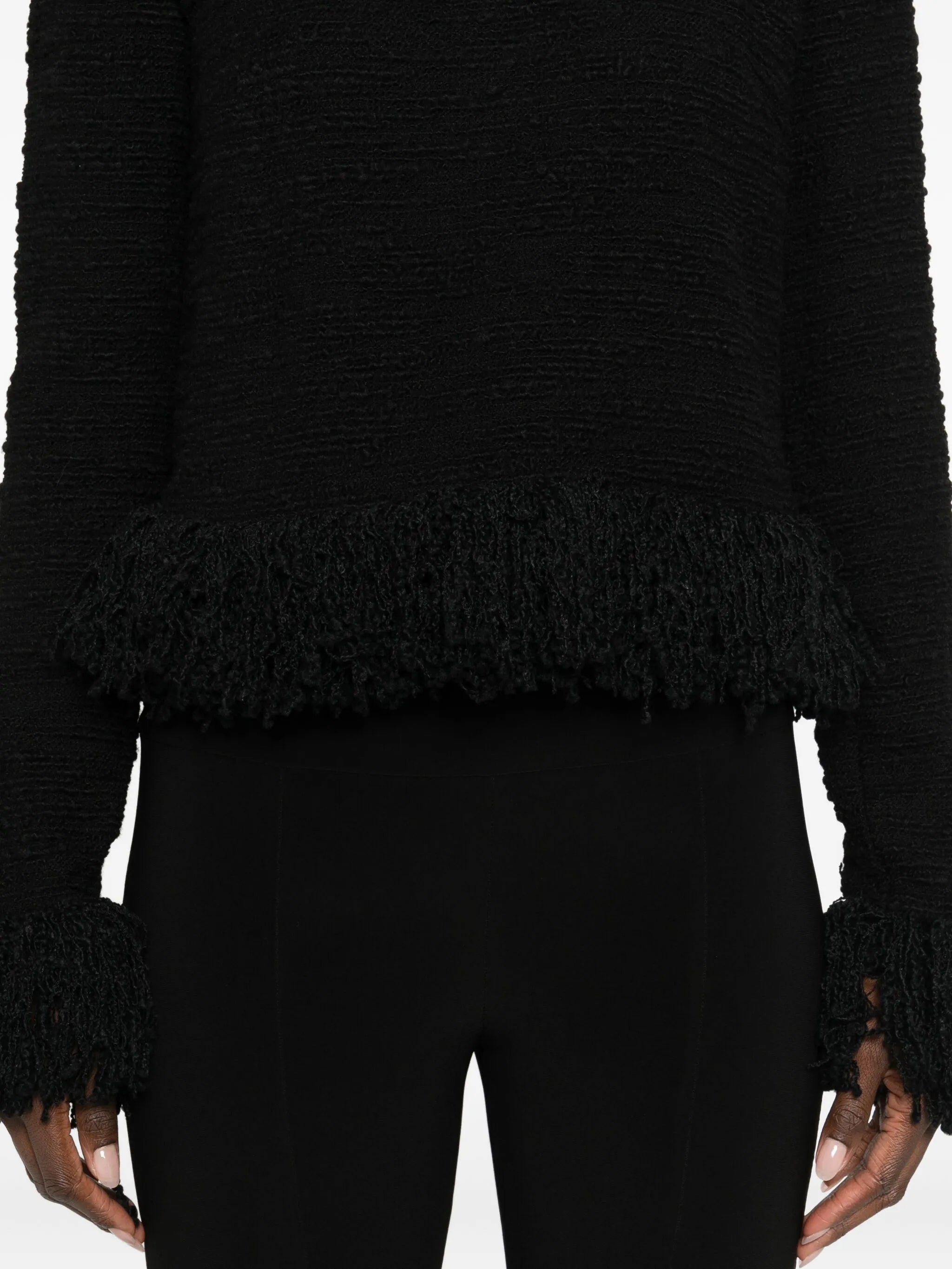 Lila fringed blouse