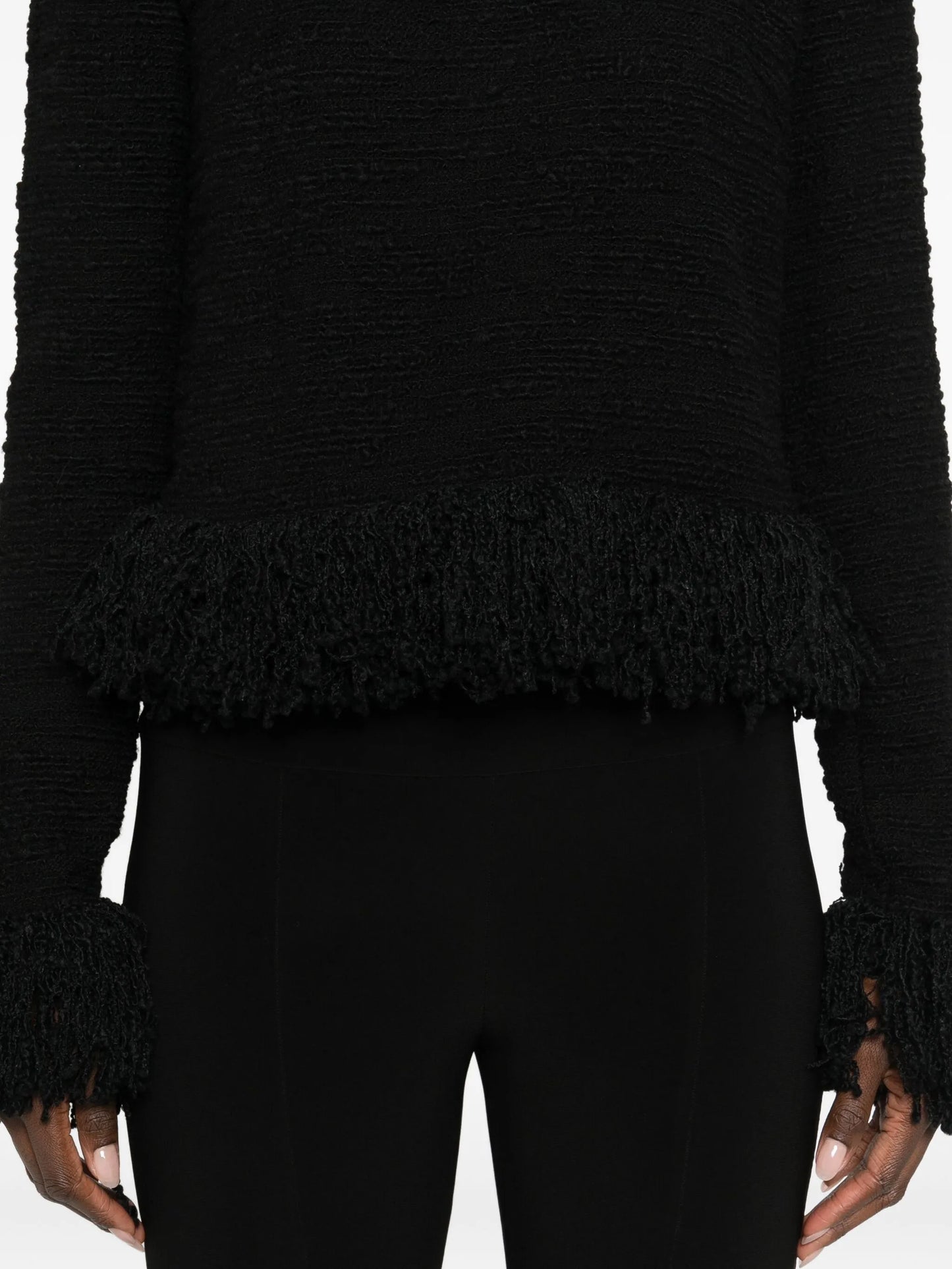 Lila fringed blouse
